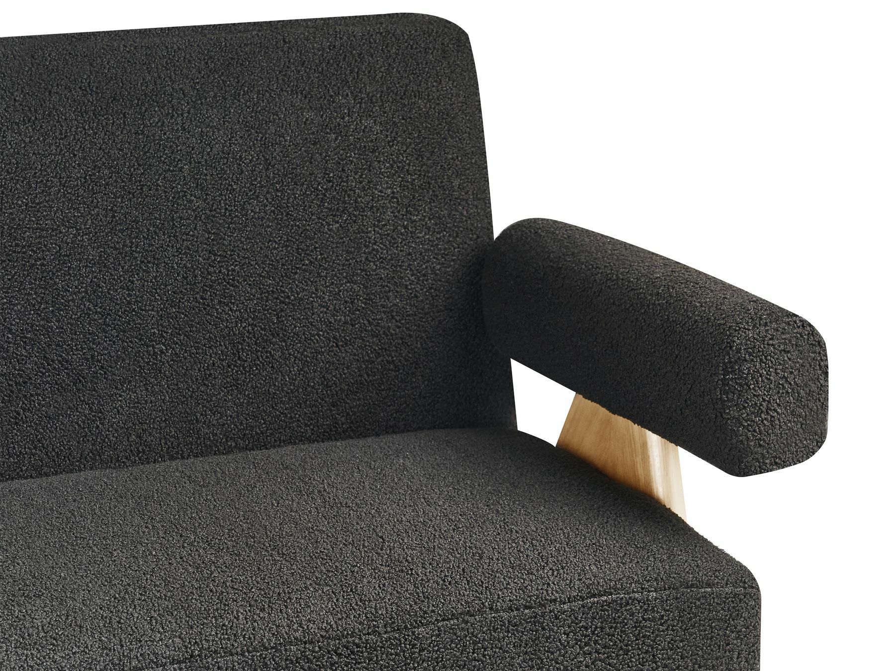 Mīkstais sols Berwyn 2713 (Melns + Gaišs koks)