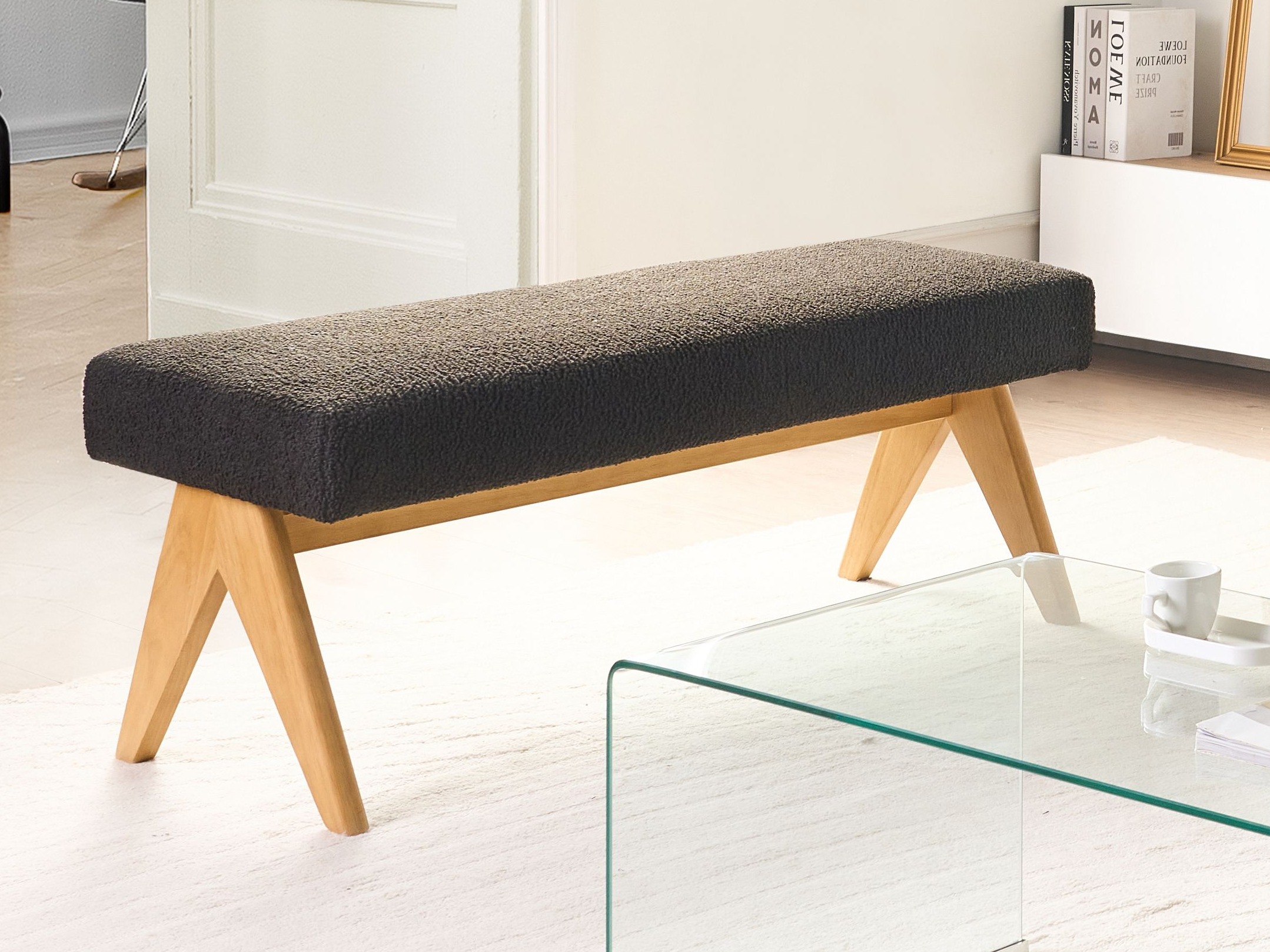 Mīkstais sols Berwyn 2714 (Melns + Gaišs koks)