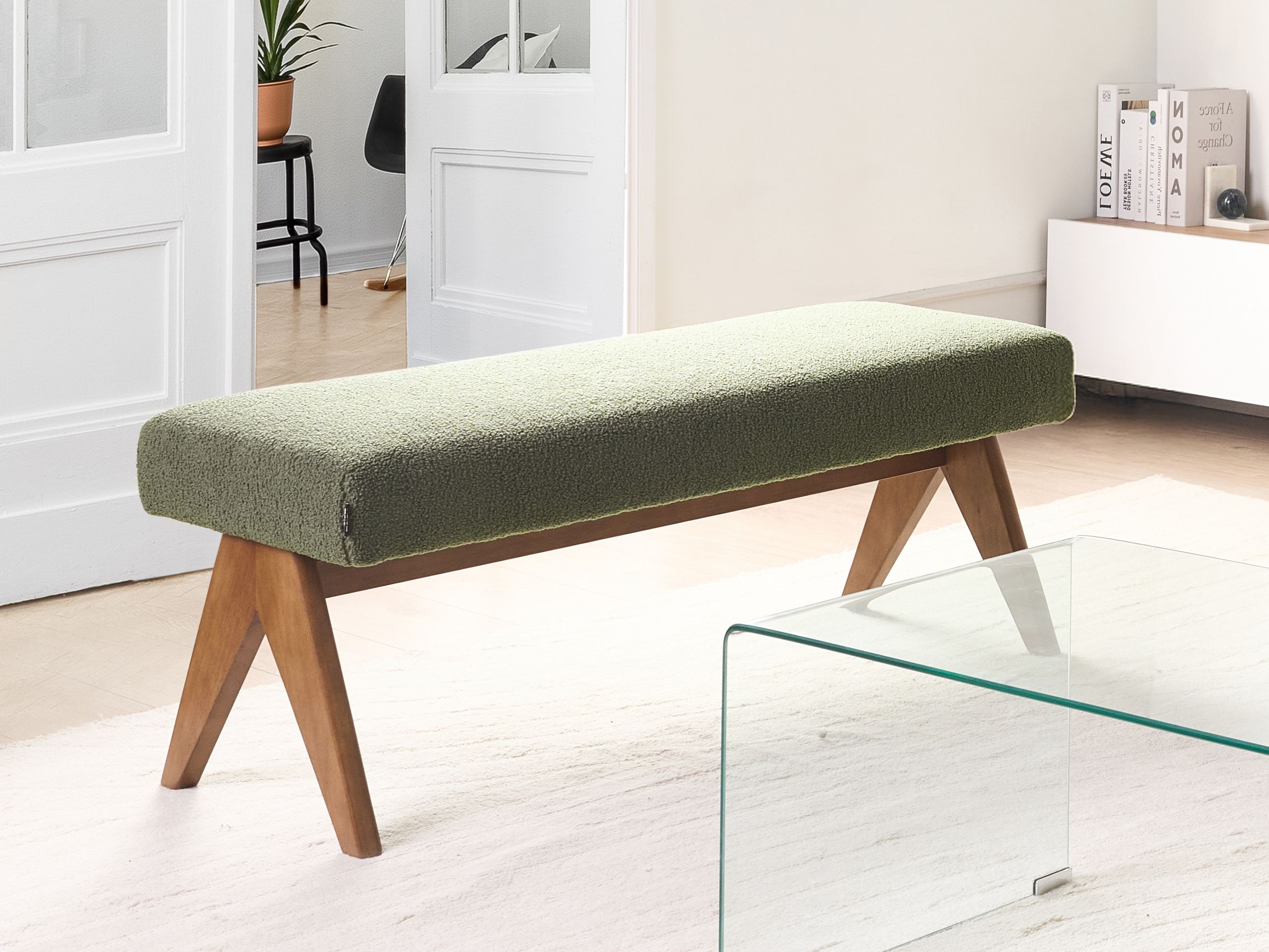 Mīkstais sols Berwyn 2714 (Zaļš + Tumšs koks)