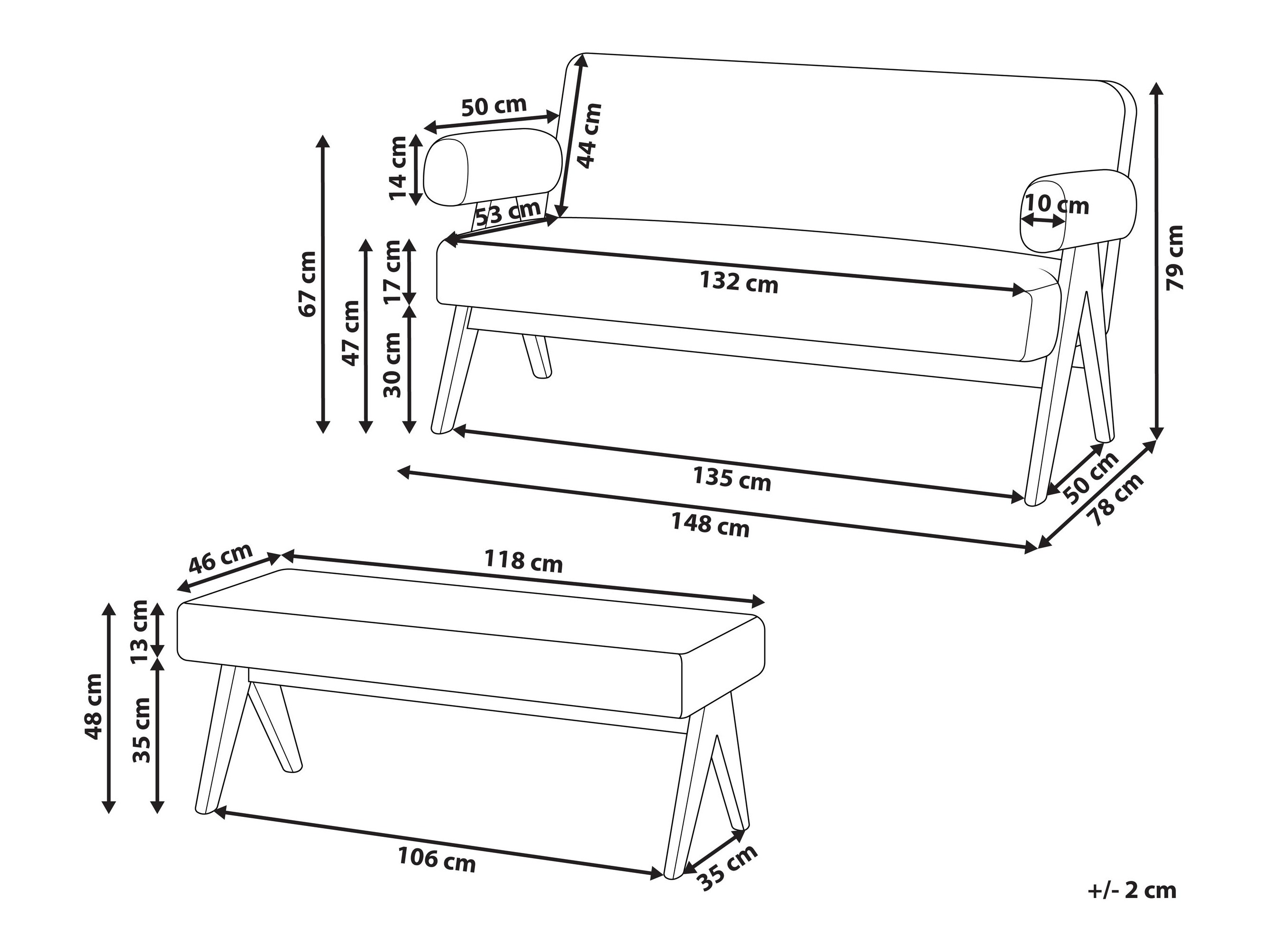 Mīksto mēbeļu komplekts Berwyn 2715 (Zaļš + Gaišs koks)