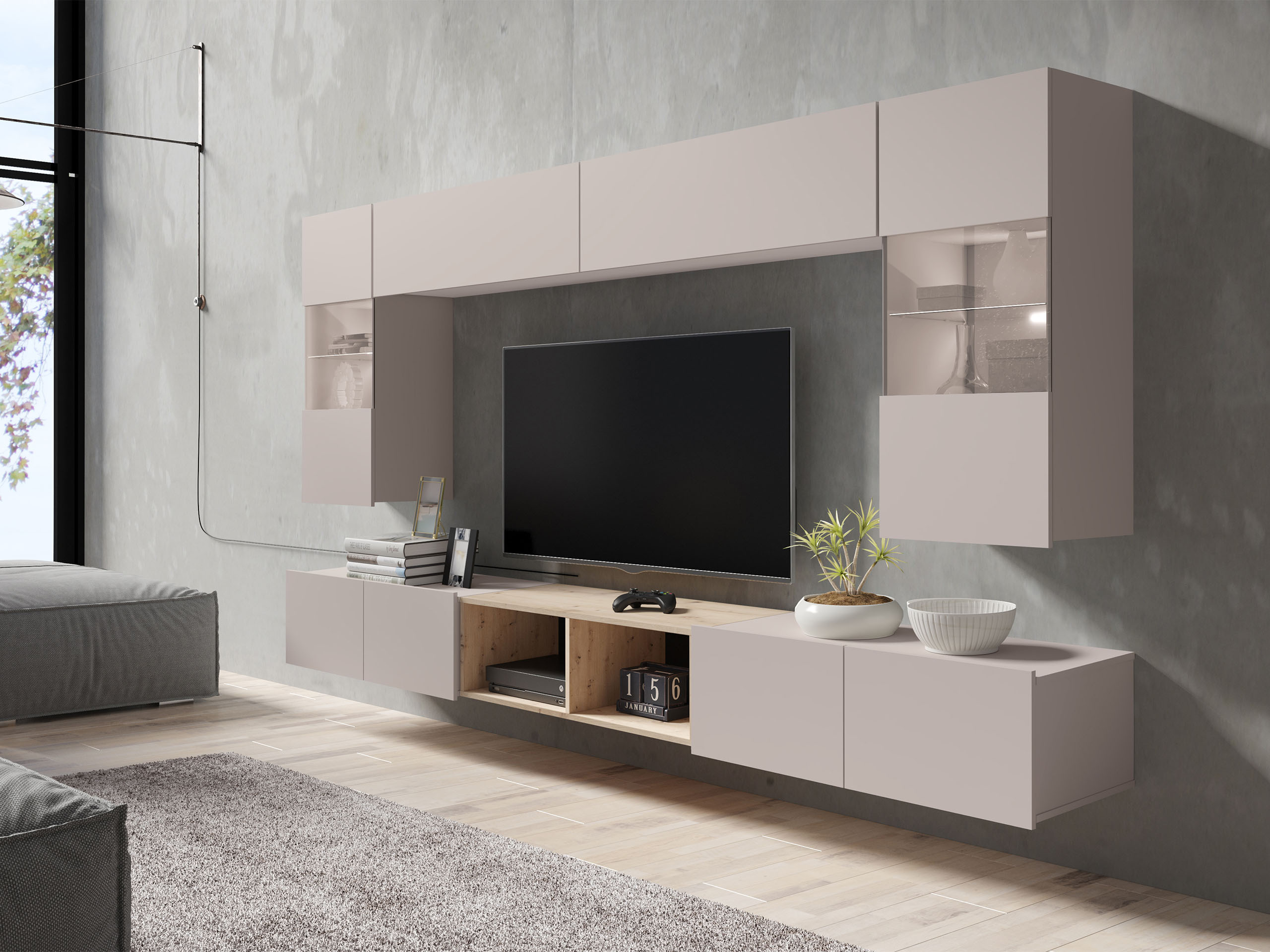 Настенные шкафы Tivdalu 102 (Кашемир)