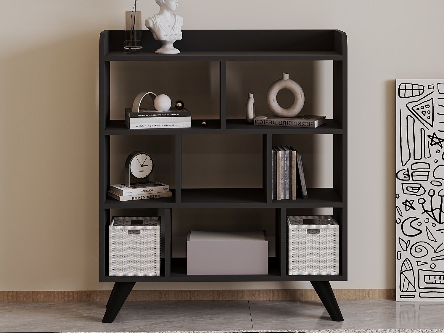 Стеллаж Kailua 2584 (Антрацит)