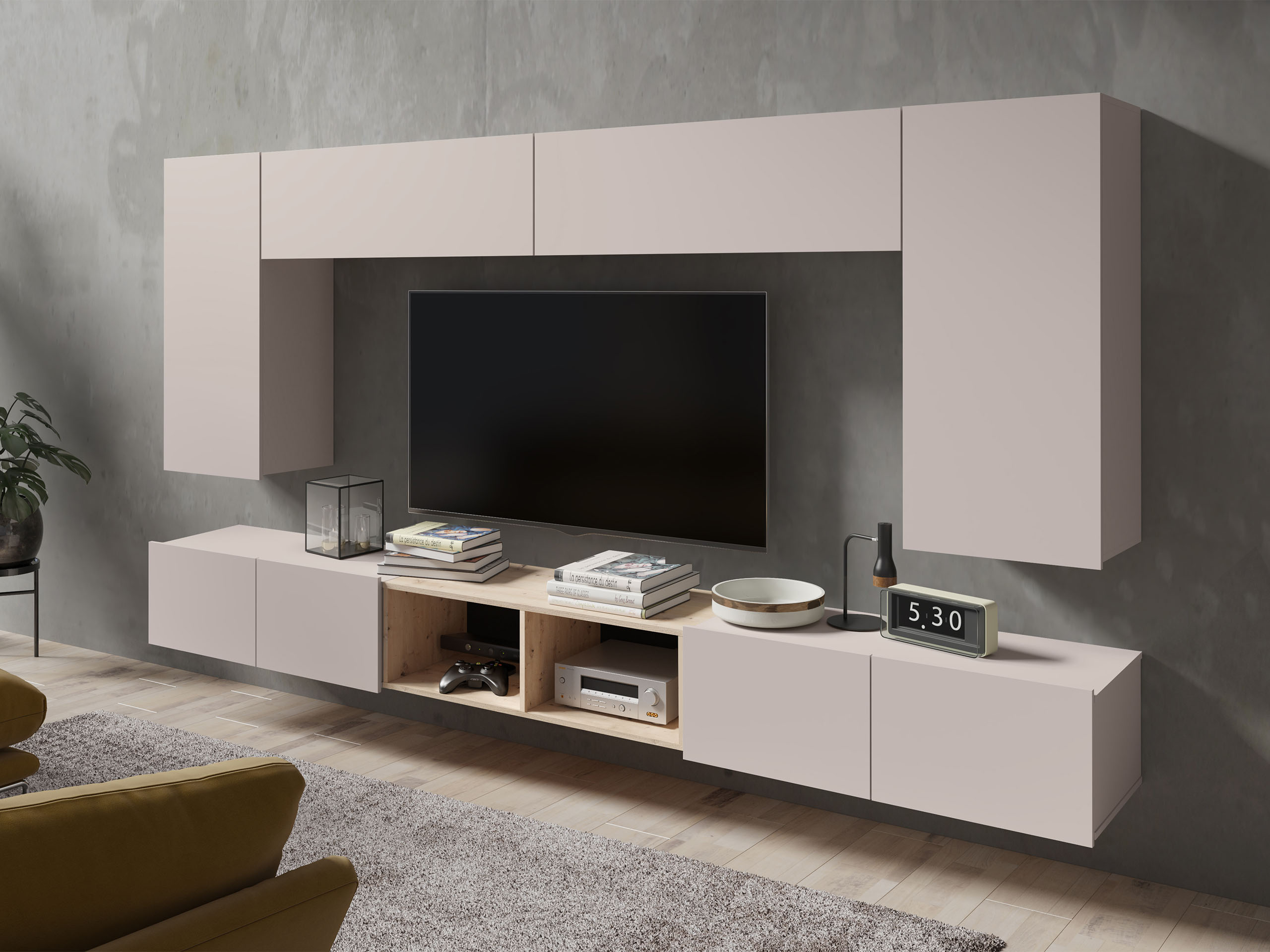 Набор для гостиной Tivdalu 143 (Кашемир + Artisan дуб)