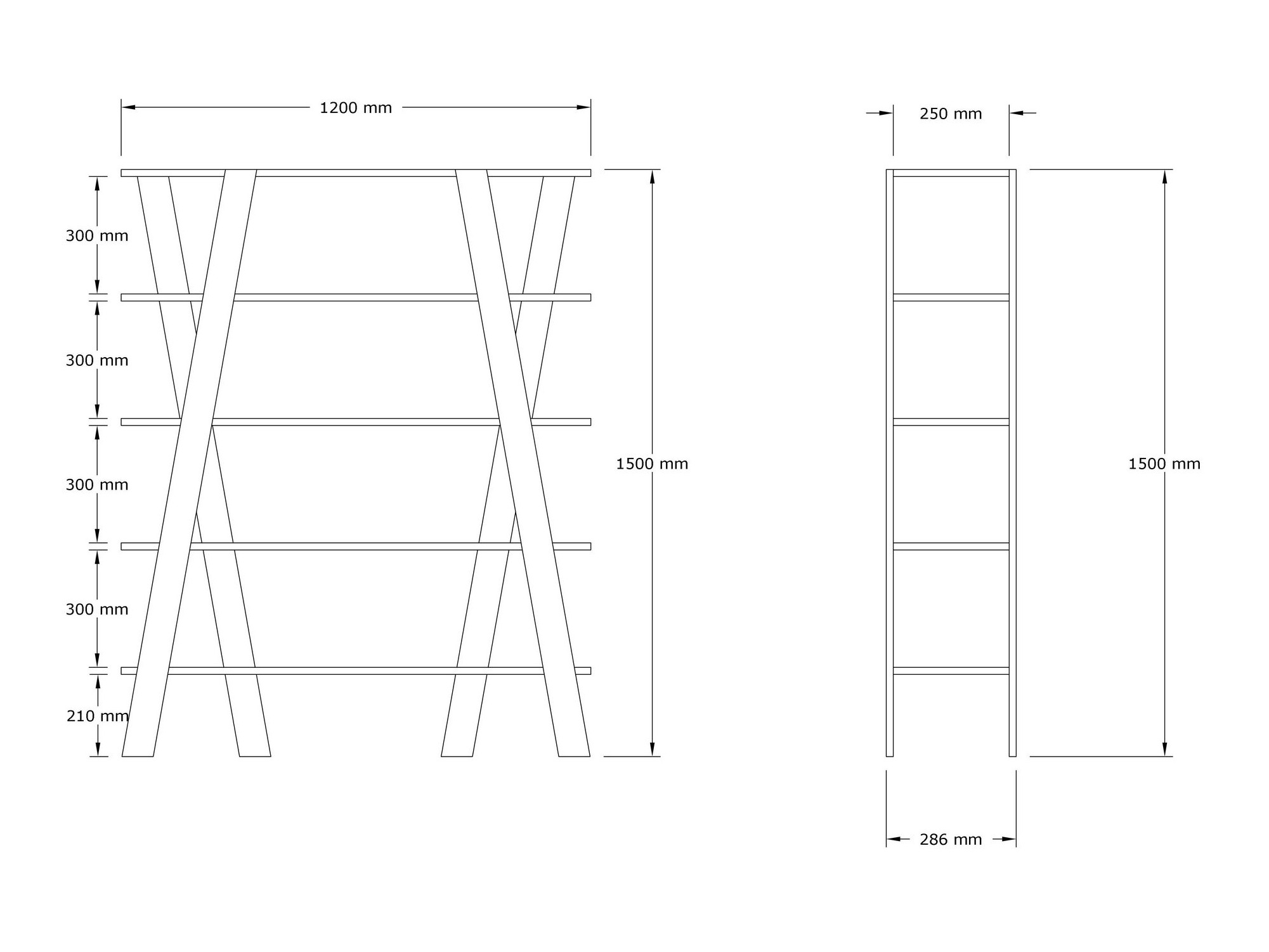 Plaukts Kailua 2597 (Ozols)