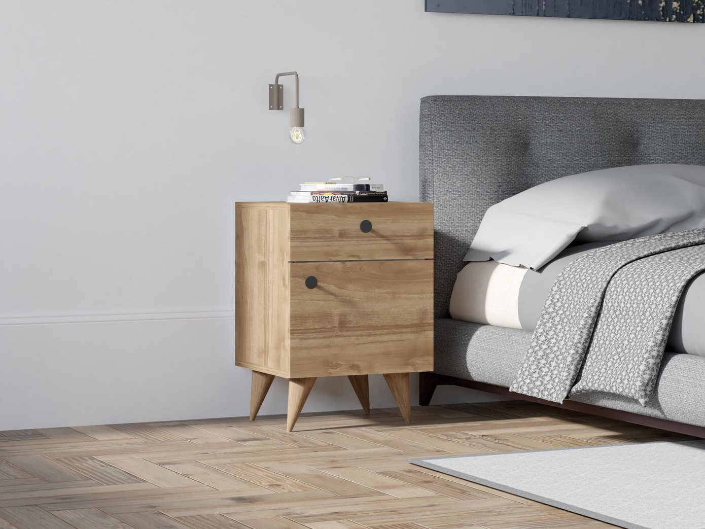 Прикроватная тумбочка Kailua 2595 (Грецкий орех)