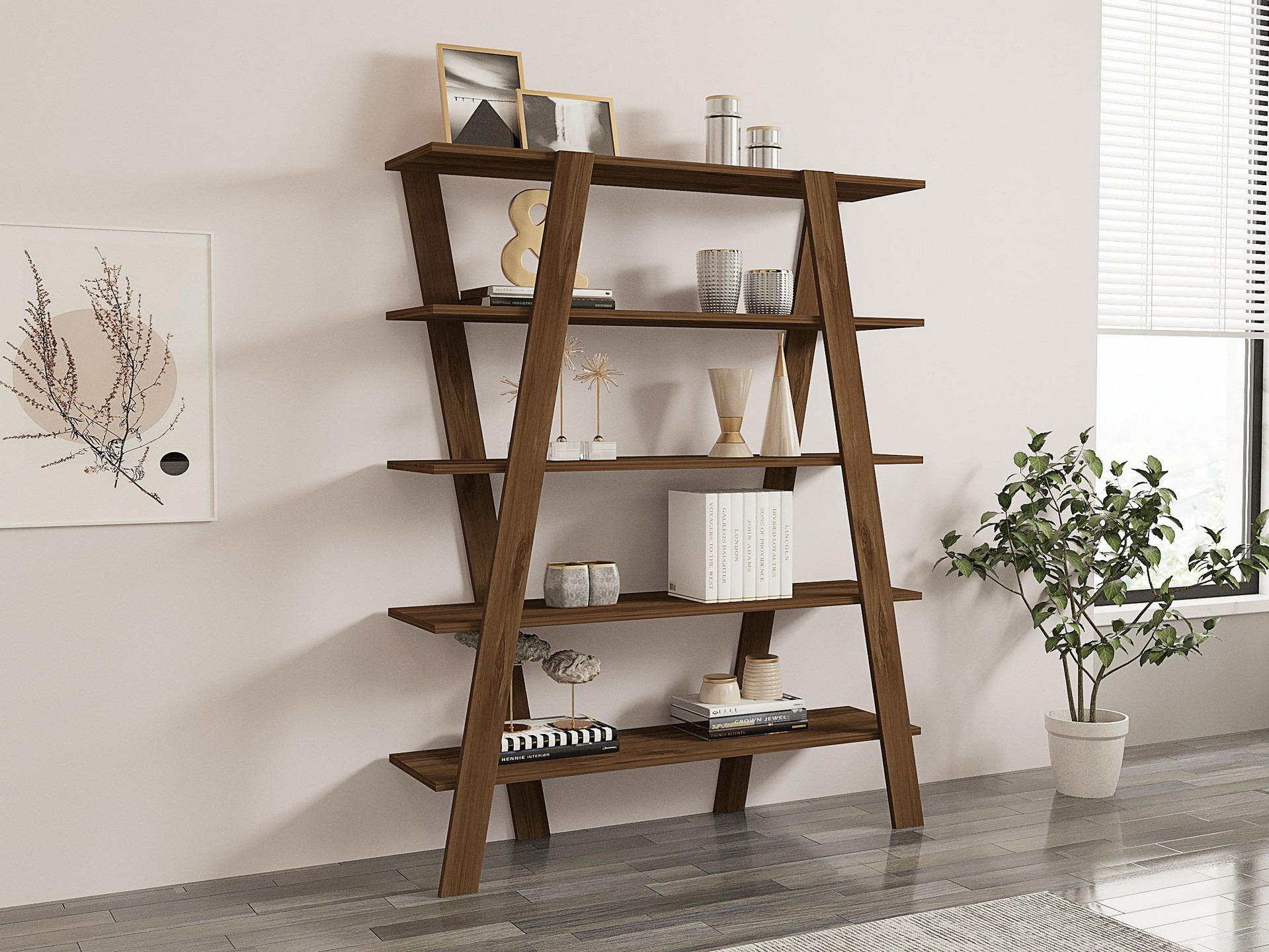 Стеллаж Kailua 2597 (Грецкий орех)