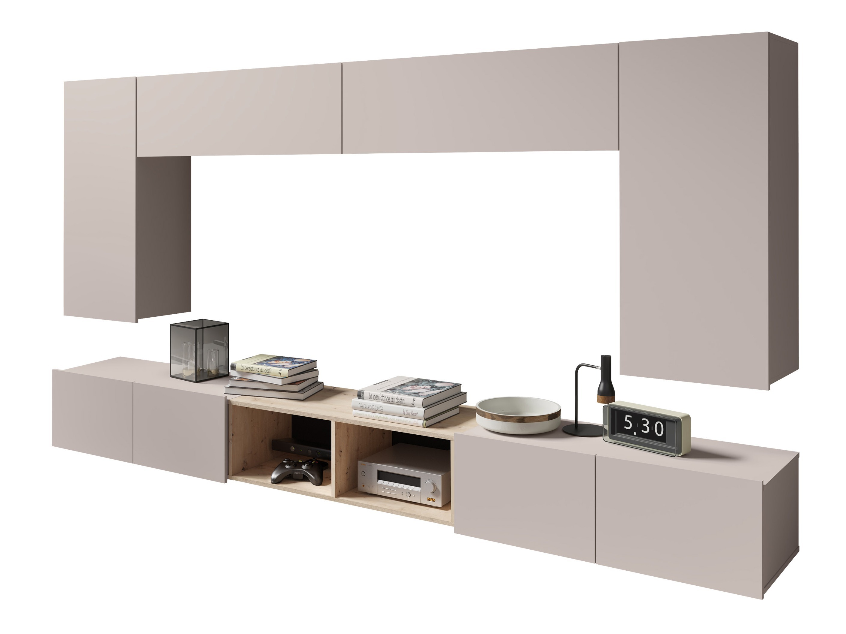 Viesistabas komplekts Tivdalu 143 (Kašmirs + Artisan ozols)