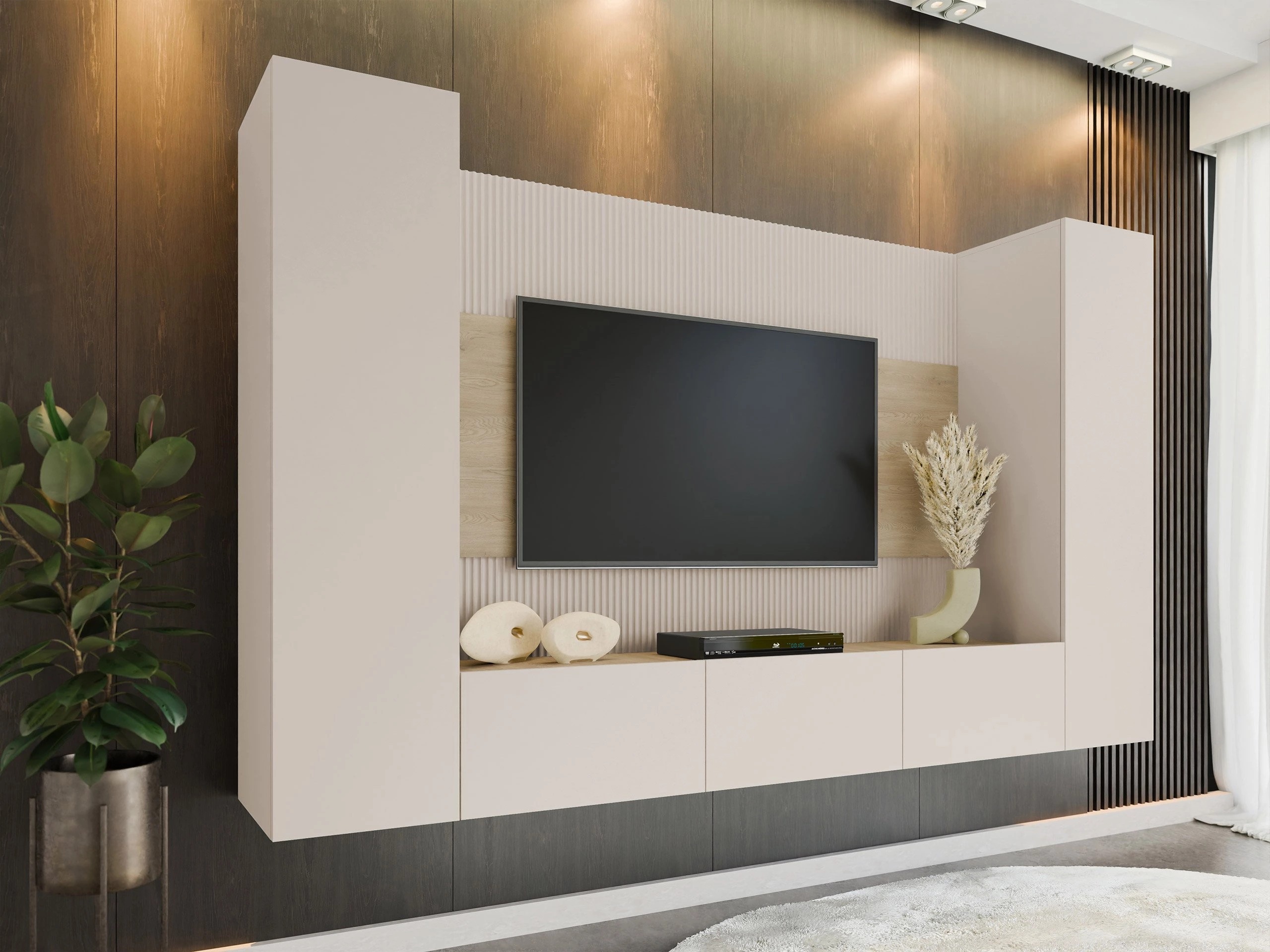 Набор для гостиной Comfivo 451 (Бежевый + Дуб)