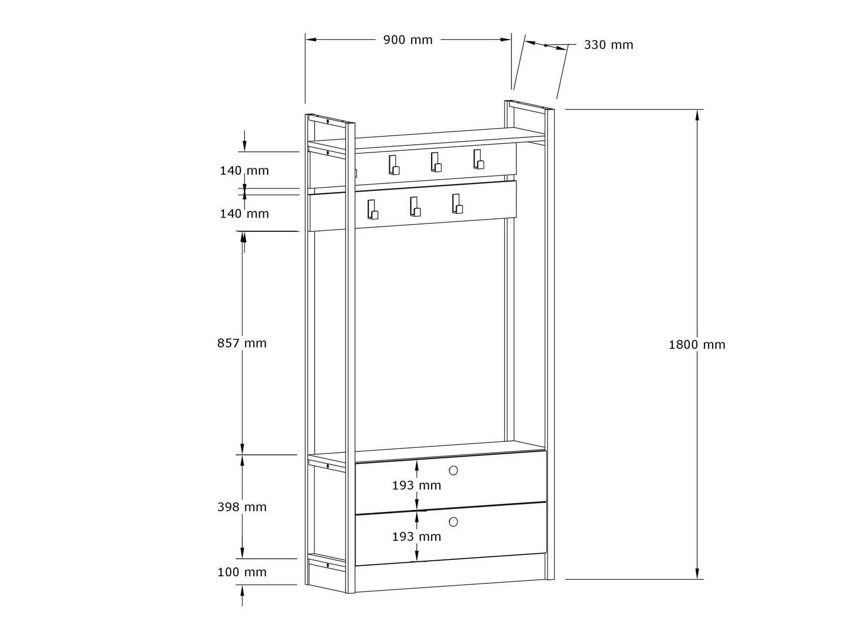 Priekšnama komplekts Kailua 2608