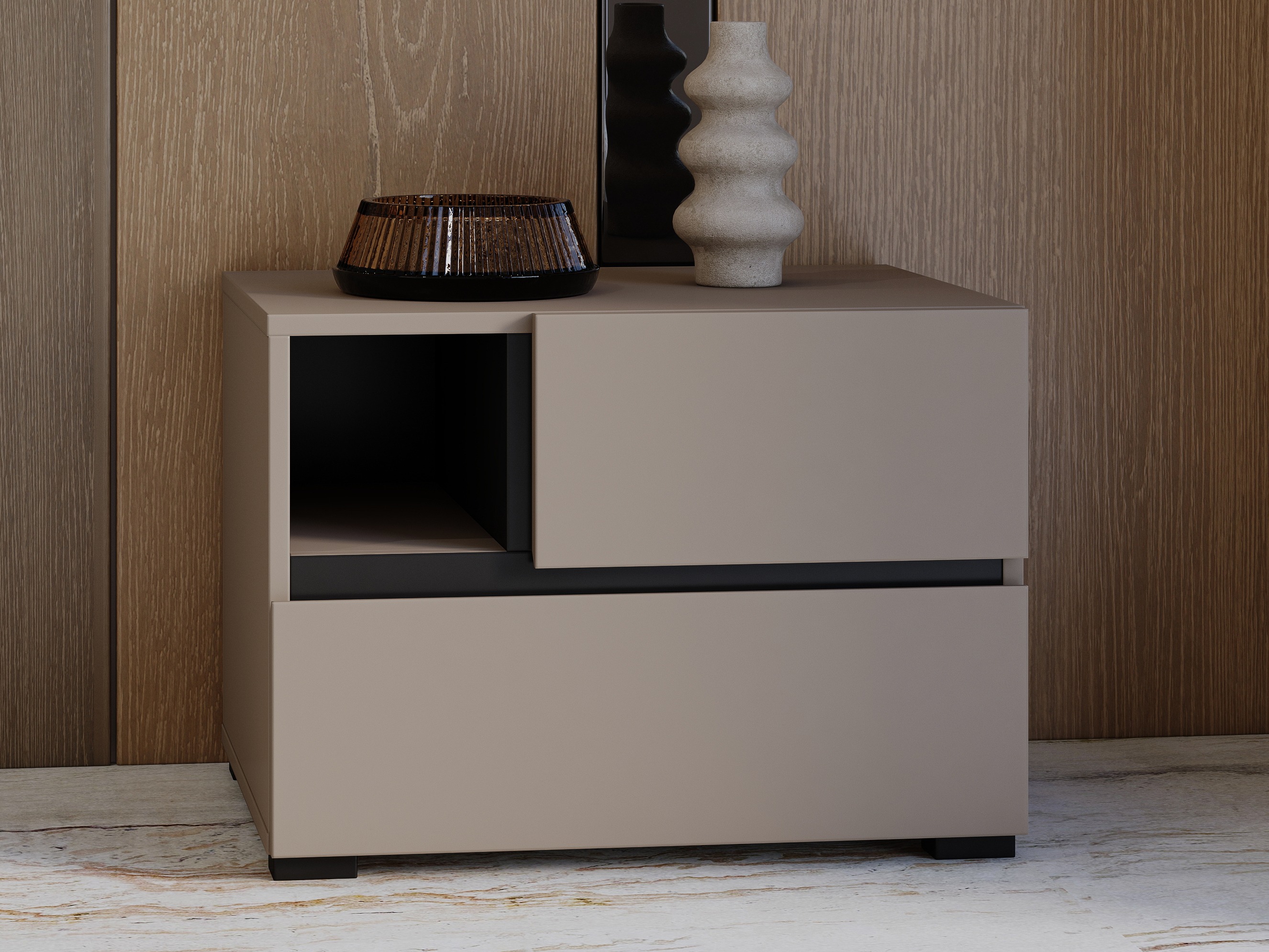 Прикроватная тумбочка Alfere 120 (Congo)