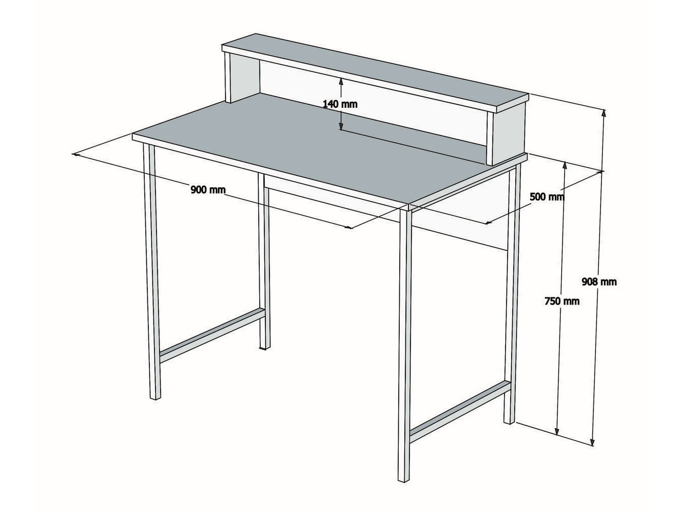 Rakstāmgalds Kailua 2607 (Melns + Riekstkoks)