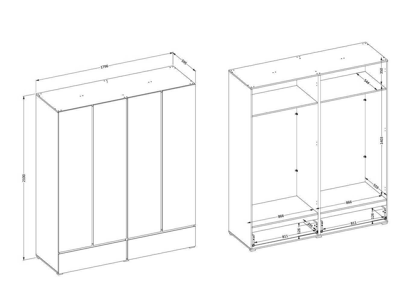 Шкаф Alfere 119 (Congo)