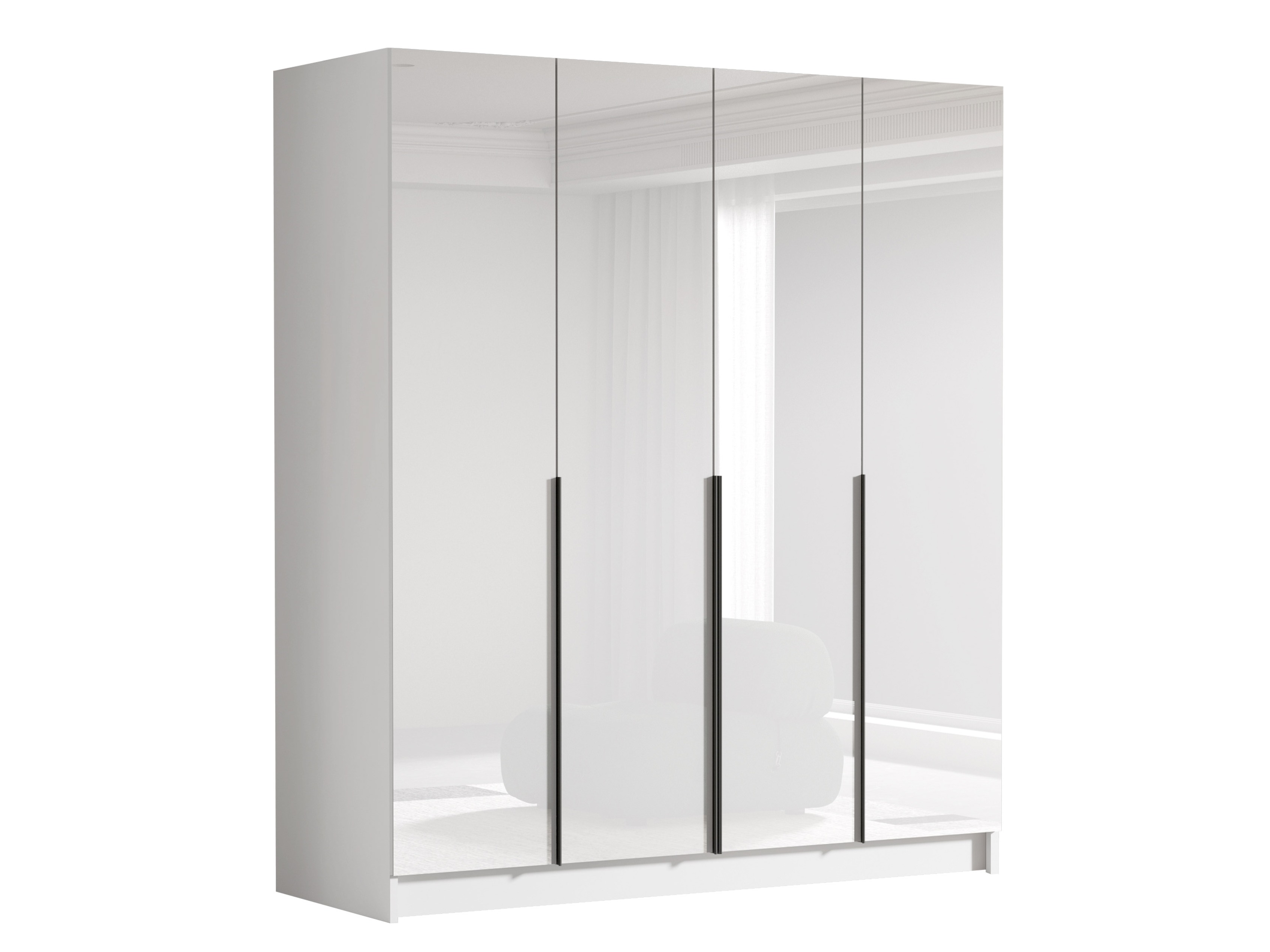 Skapis Atlanta 176 (Melns)