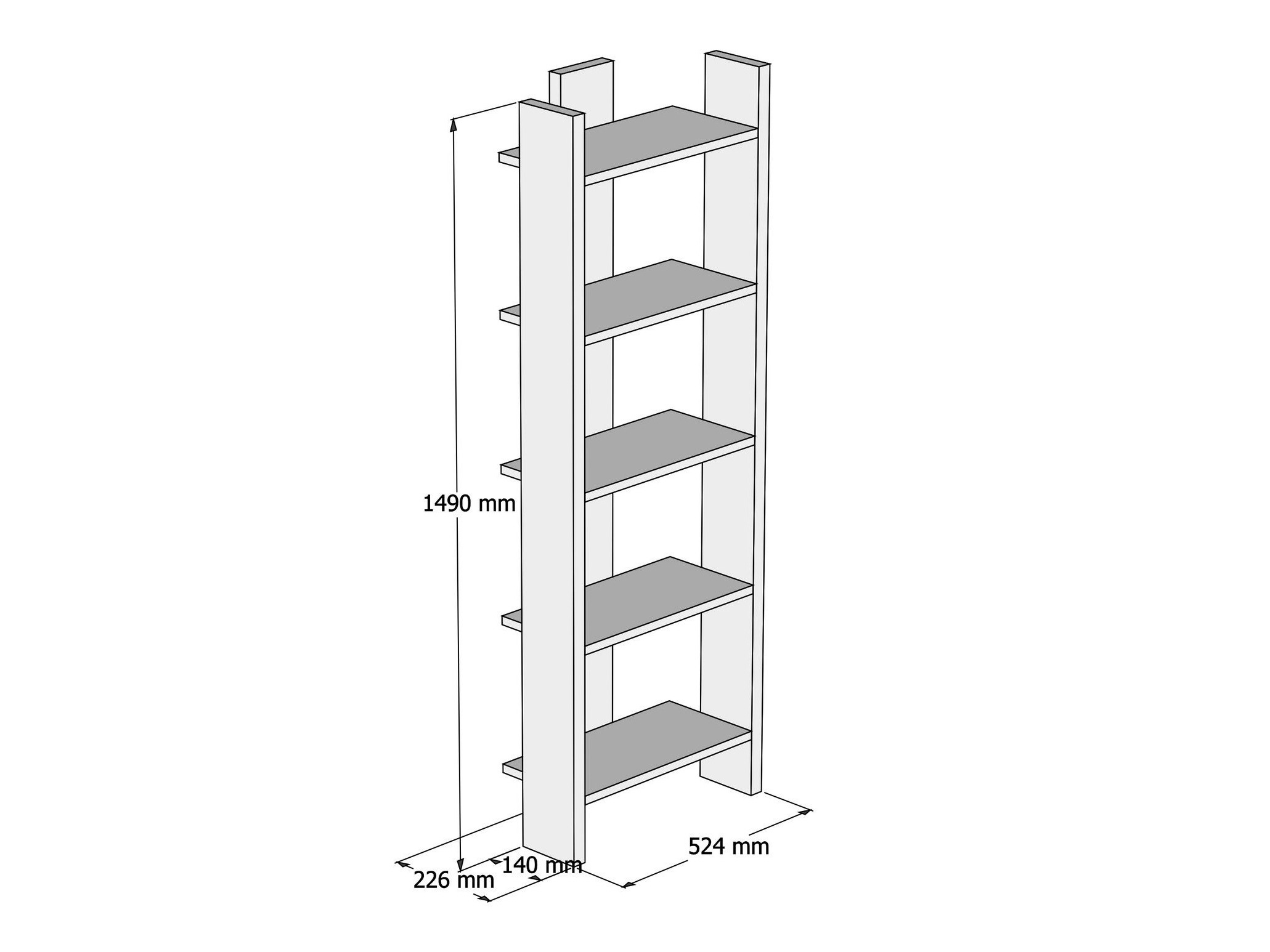 Стеллаж Kailua 2601