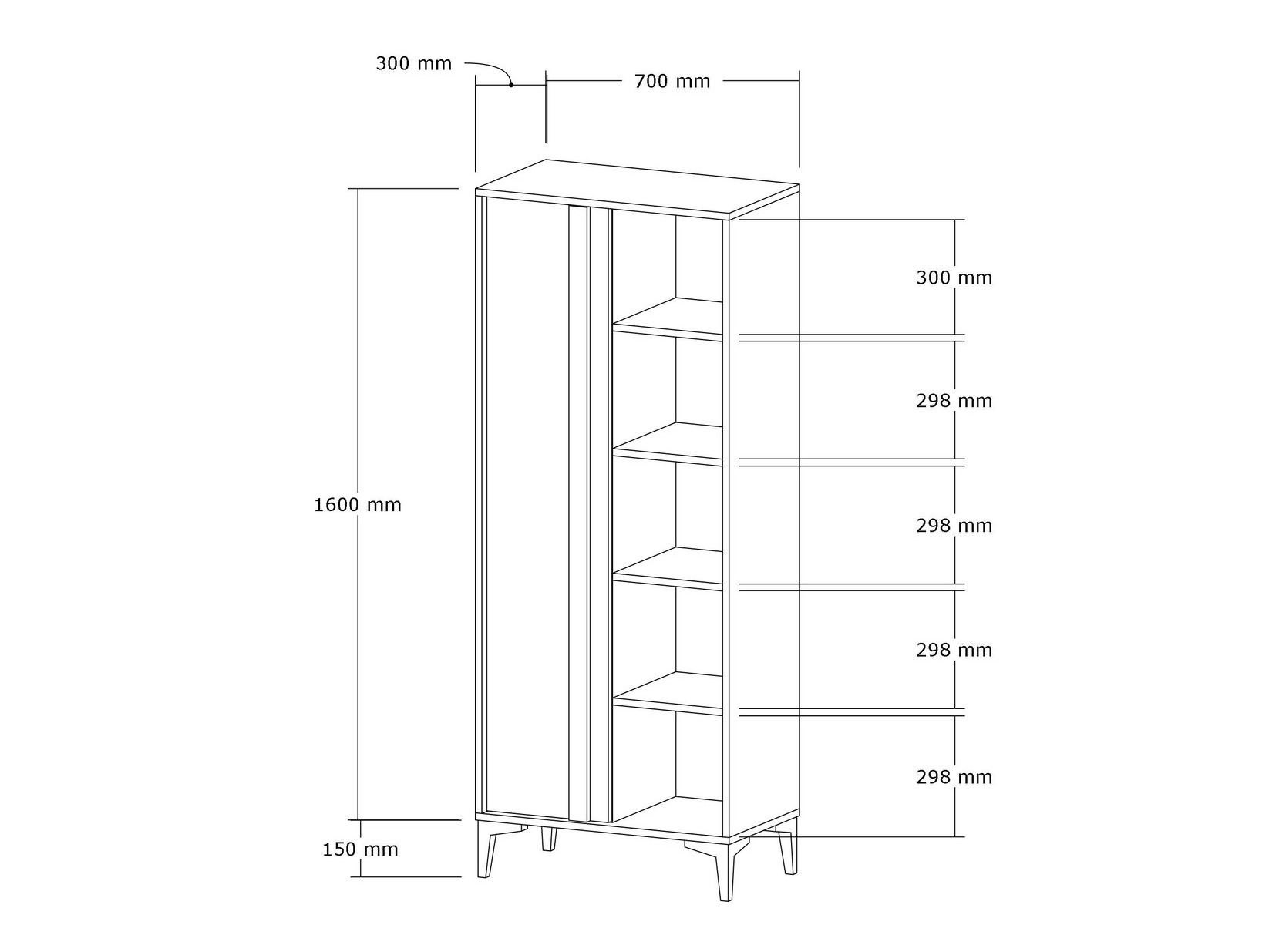 Стеллаж Kailua 2604