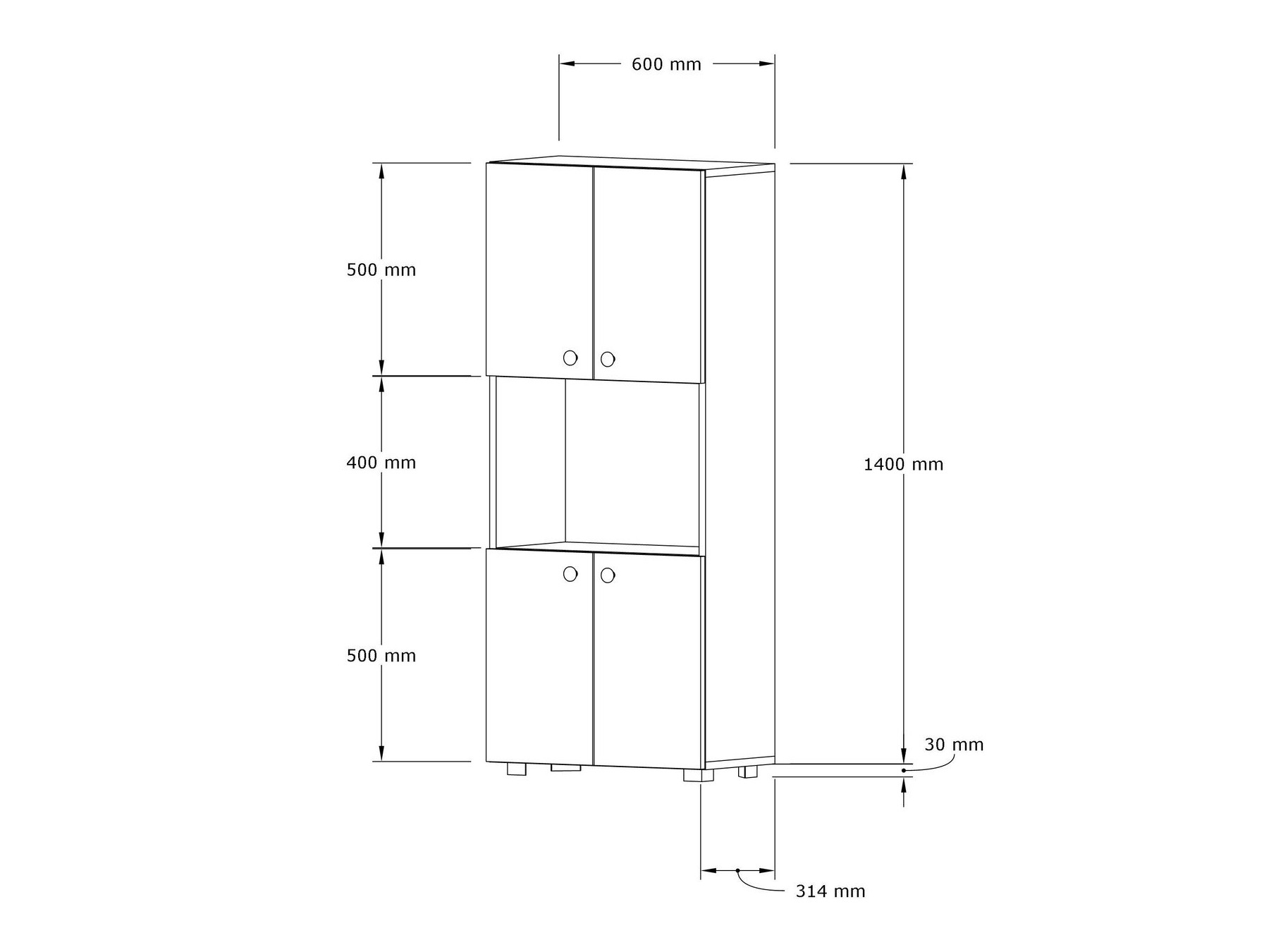 Стеллаж Kailua 2610
