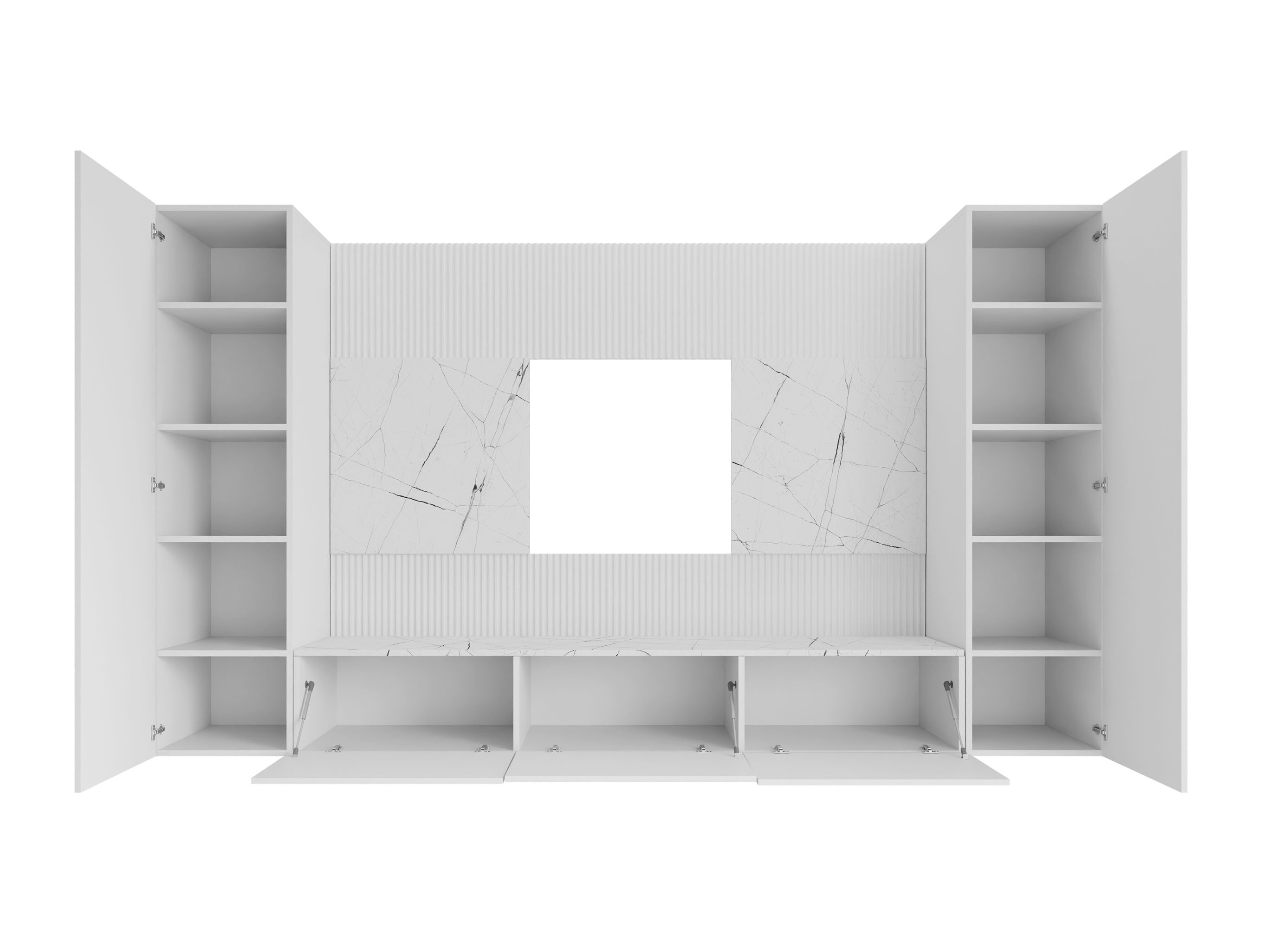 Viesistabas komplekts Comfivo 451 (Melns + Melnais marmors)