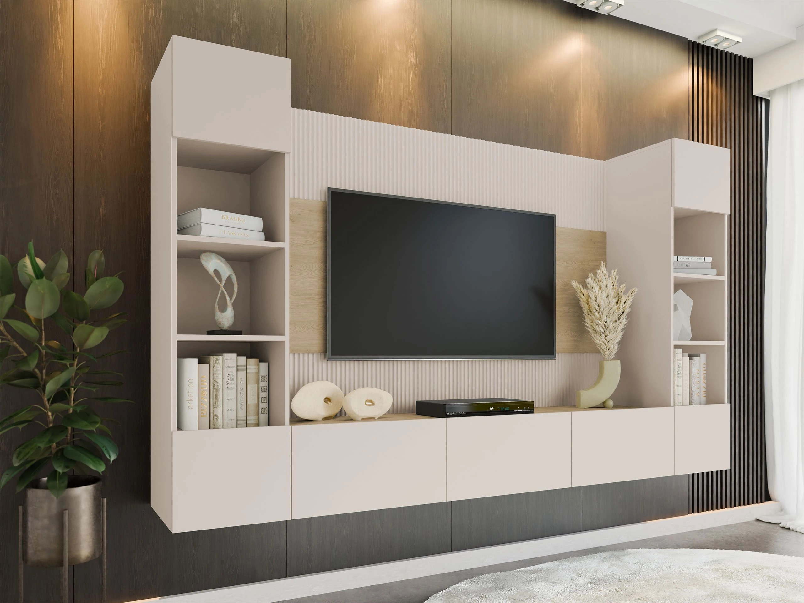 Viesistabas komplekts Comfivo Salix I (Bēšs + Ozols)