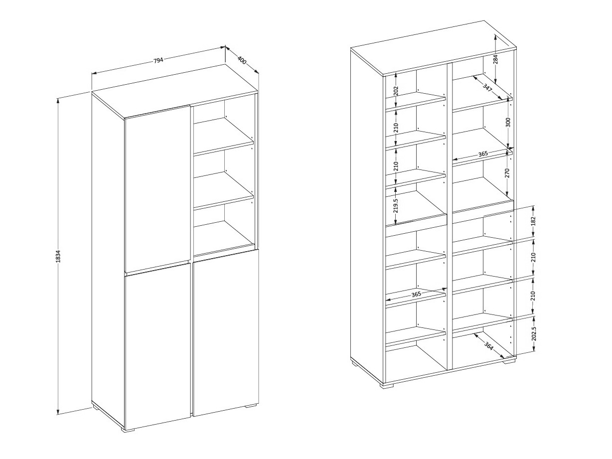 Apavu plaukts Alfere 116 (Zaļš)