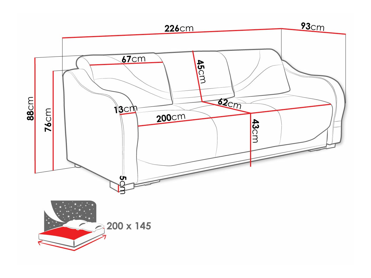 Диван-кровать Decatur 104