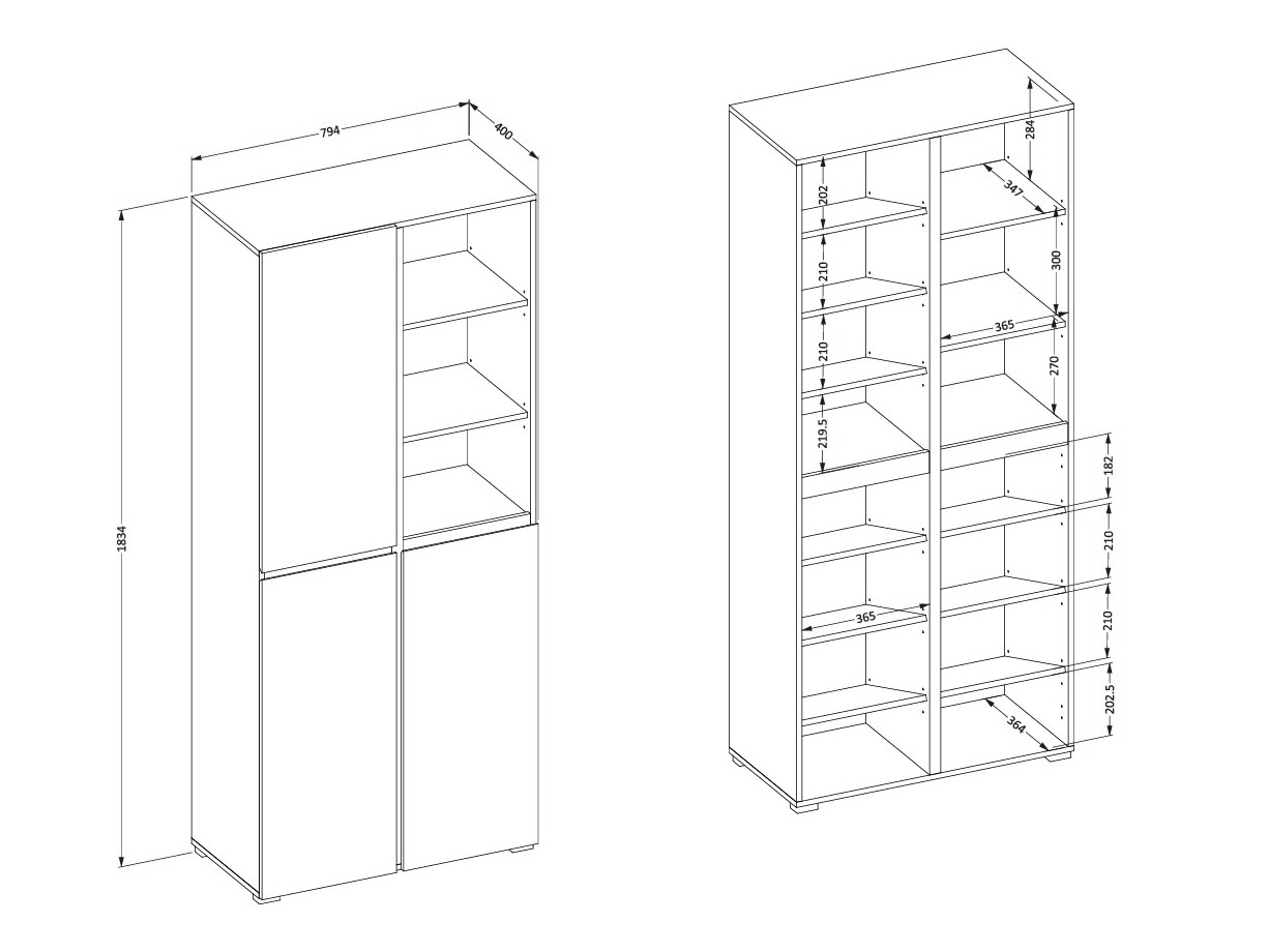 Полка для обуви Alfere 116 (Белый)