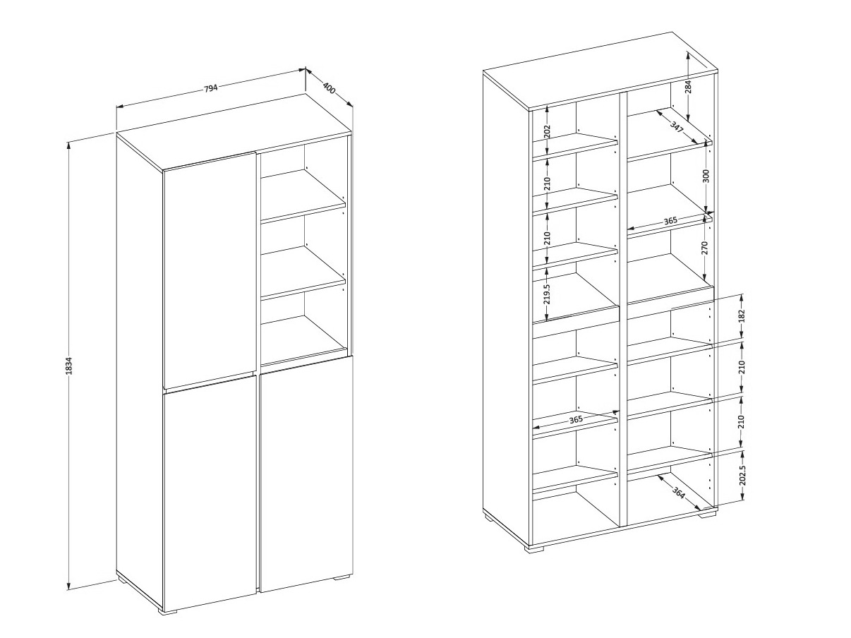 Полка для обуви Alfere 116 (Congo)