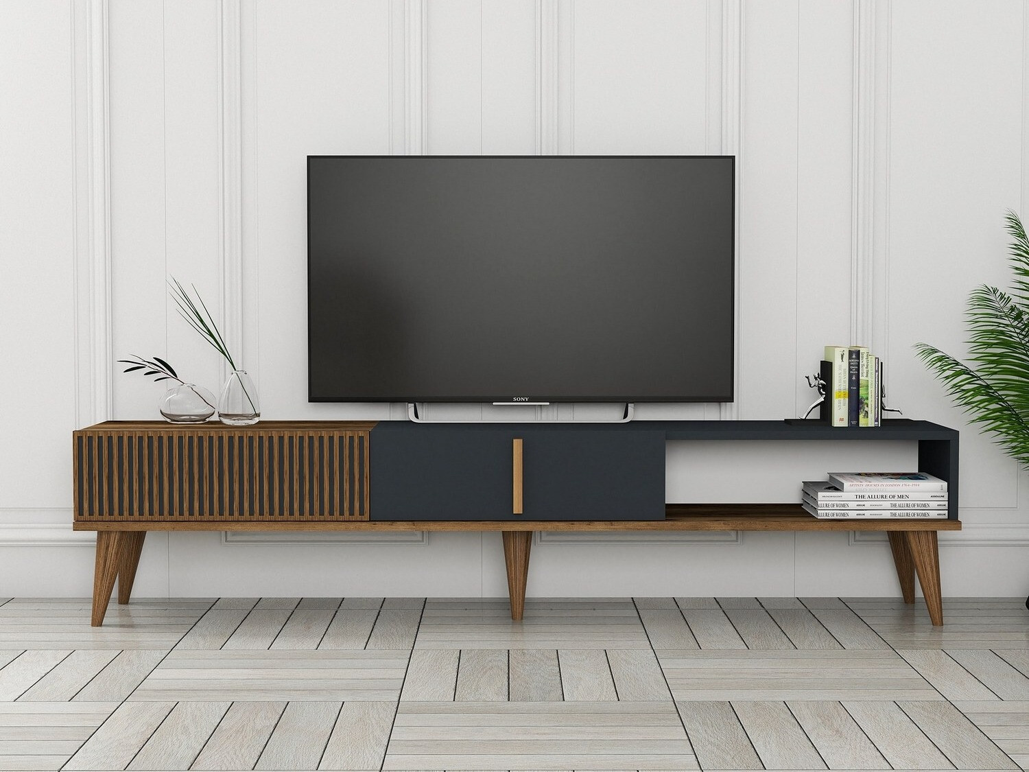 TV galds Mavbene 102 (Rieksts + Antracīts)