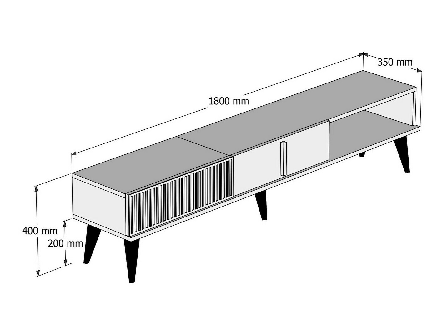 TV galds Mavbene 102 (Rieksts + Krēms)