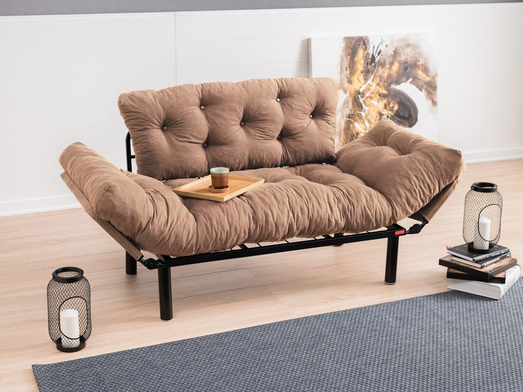 Dīvāns Altadena 130 (Gaiši brūns)