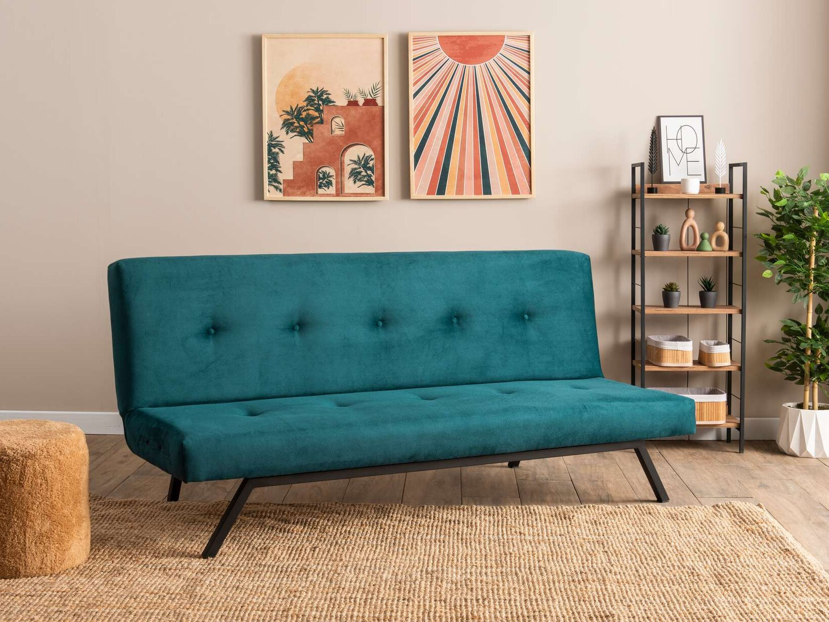 Dīvāns gulta Altadena 300 (Tirkīzs)