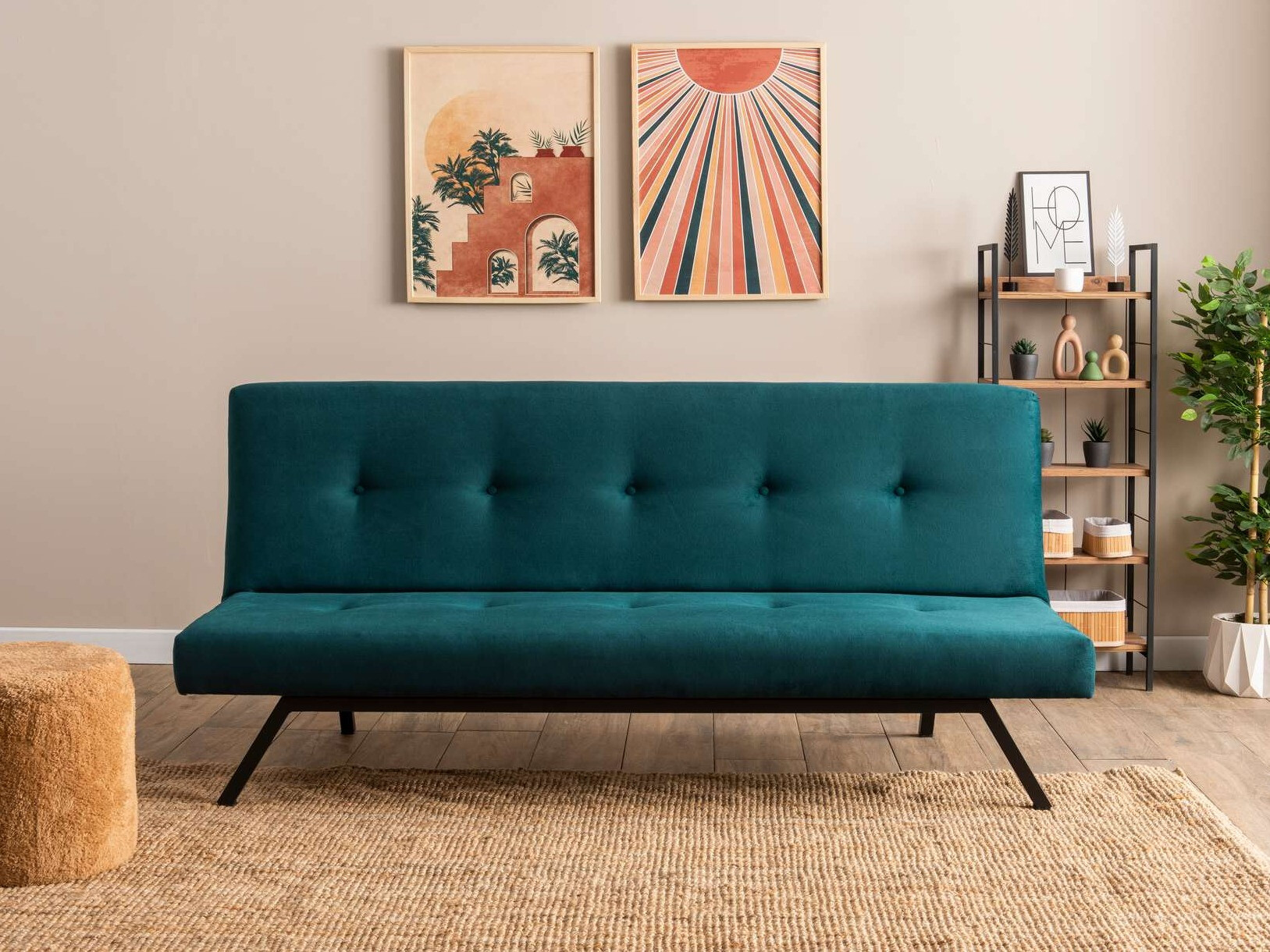 Dīvāns gulta Altadena 300 (Tirkīzs)