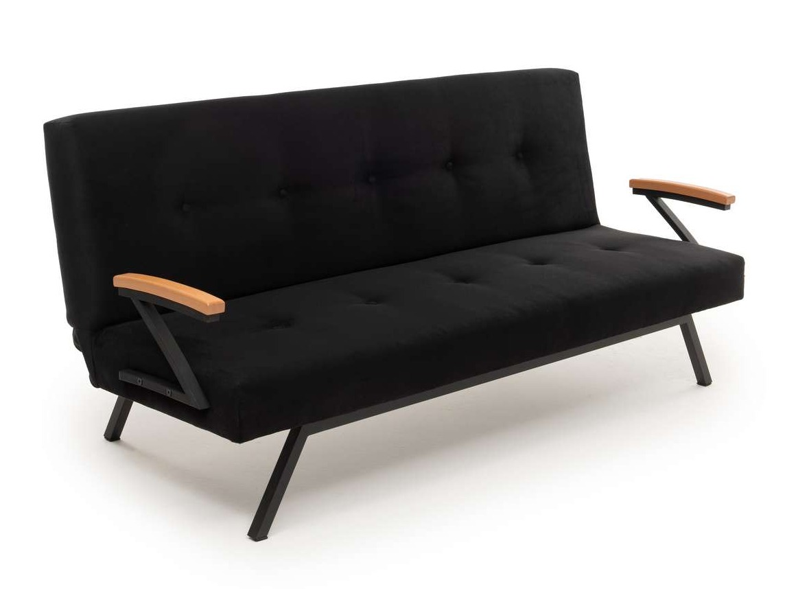 Dīvāns gulta Altadena 604 (Melns)