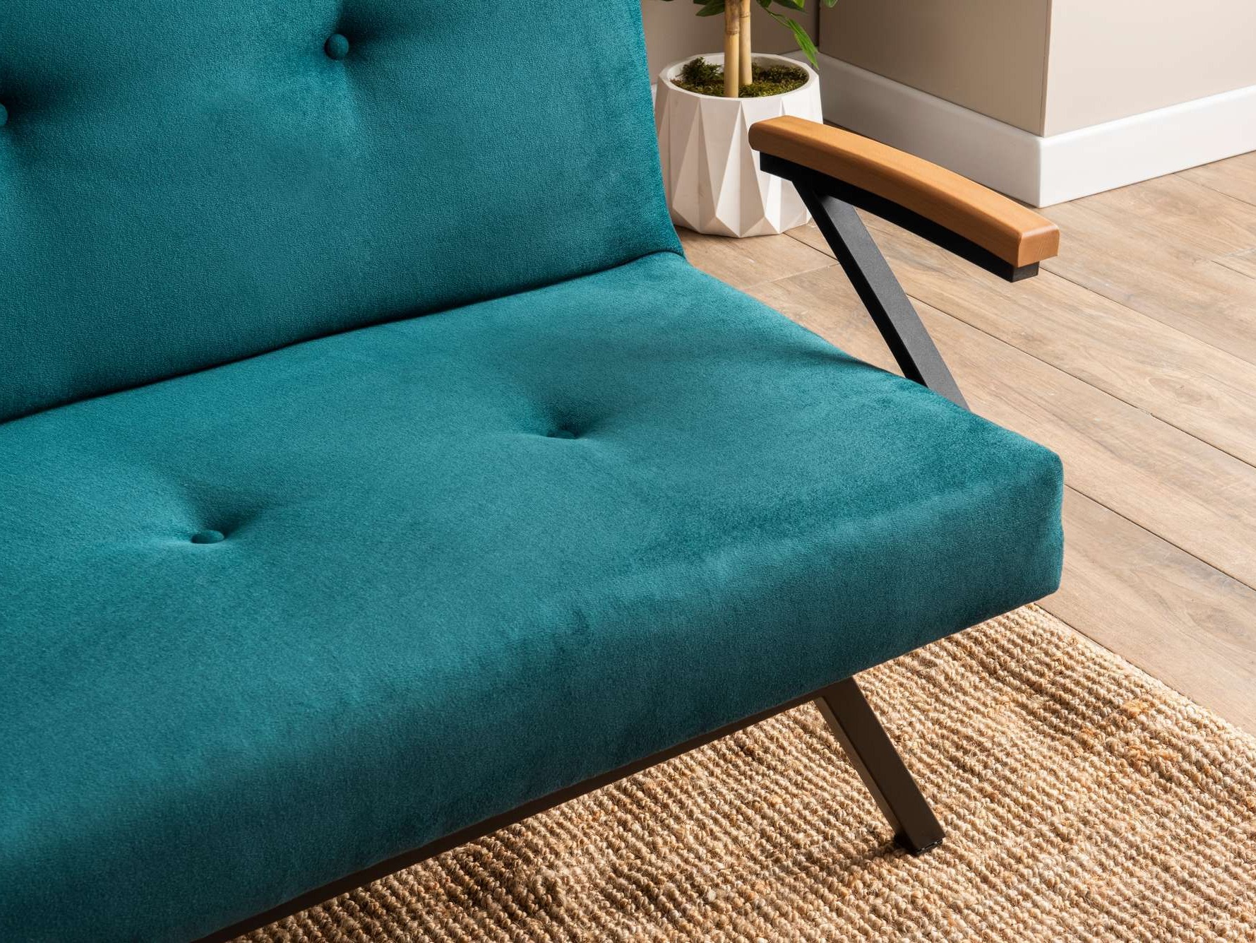 Dīvāns gulta Altadena 604 (Tirkīzs)