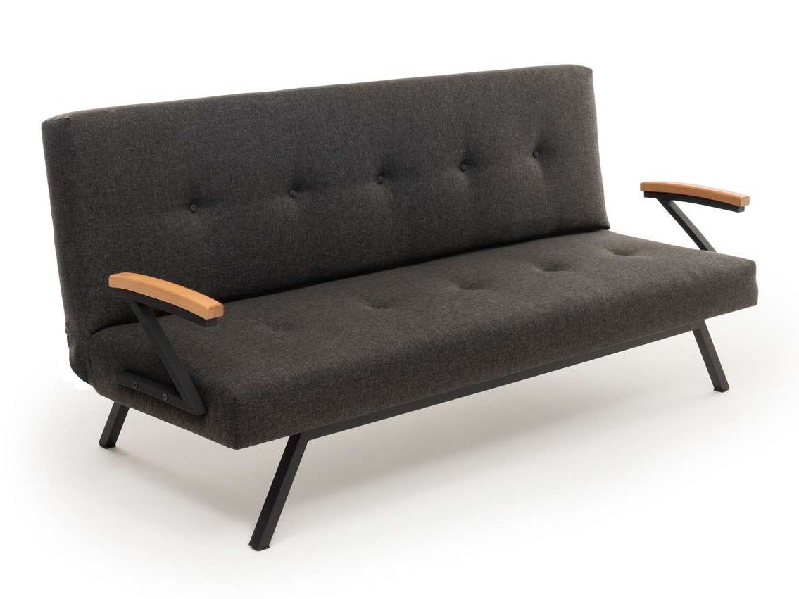 Dīvāns gulta Altadena 604 (Tumši pelēks)