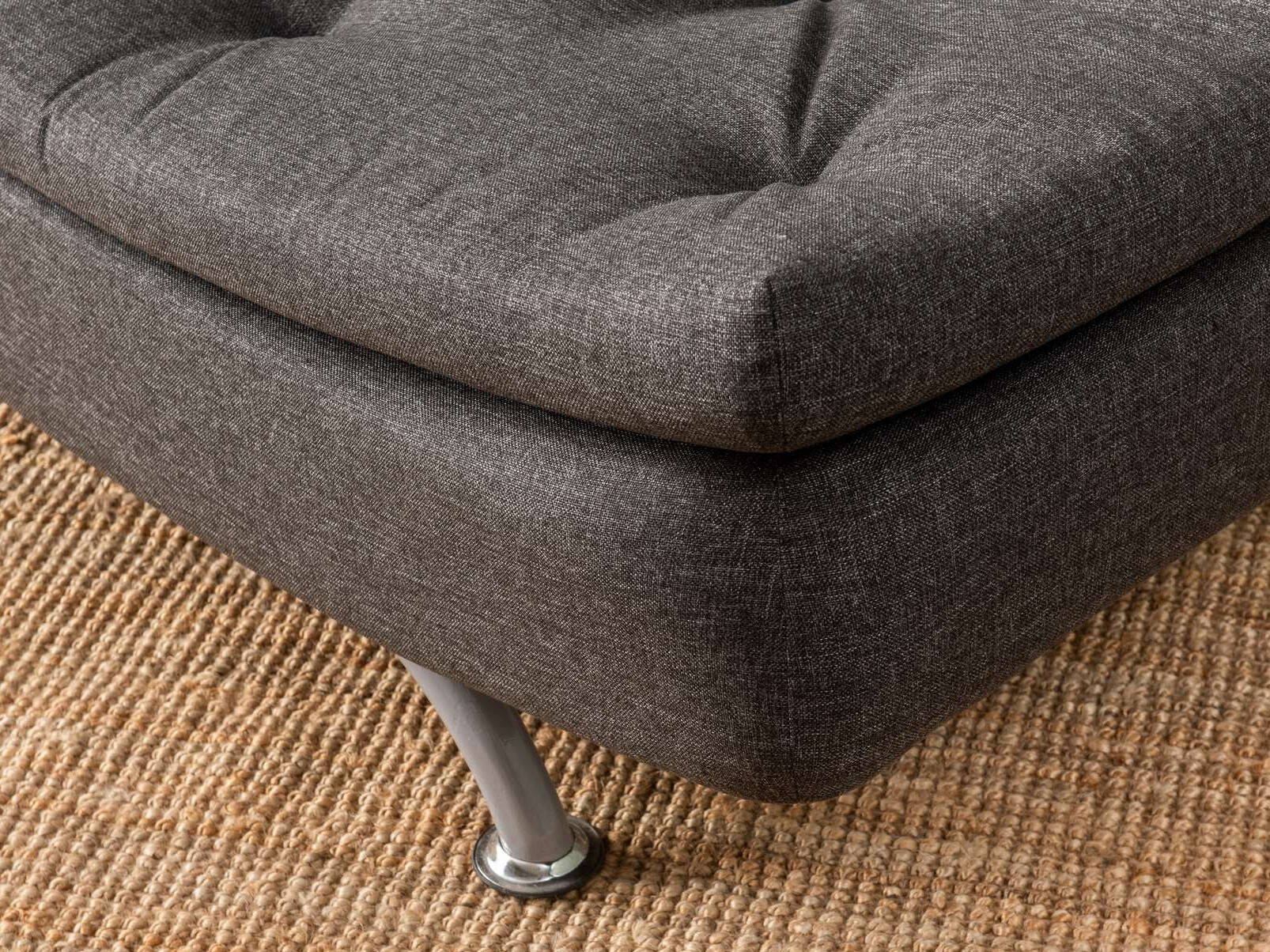 Dīvāns gulta Altadena 605 (Tumši pelēks)