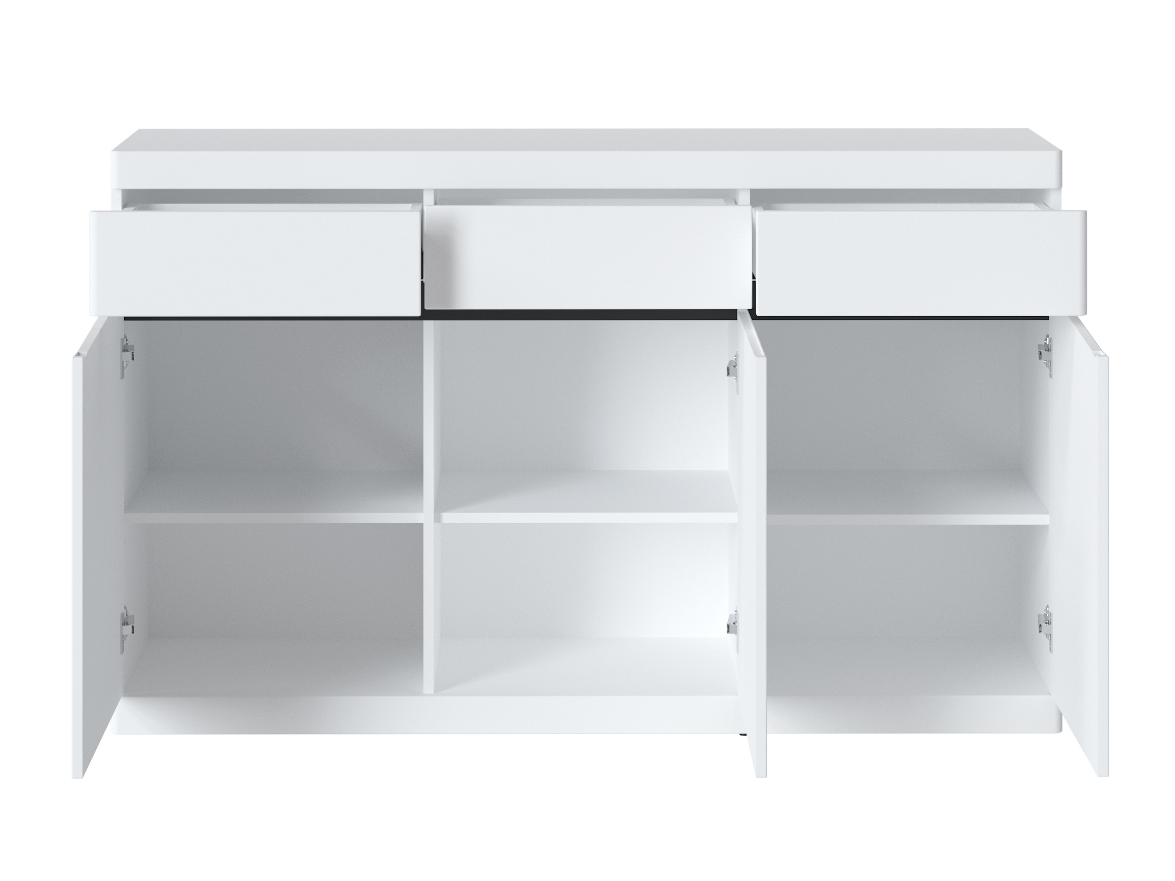 Kомод Venlori 123 (Белый + Графит)