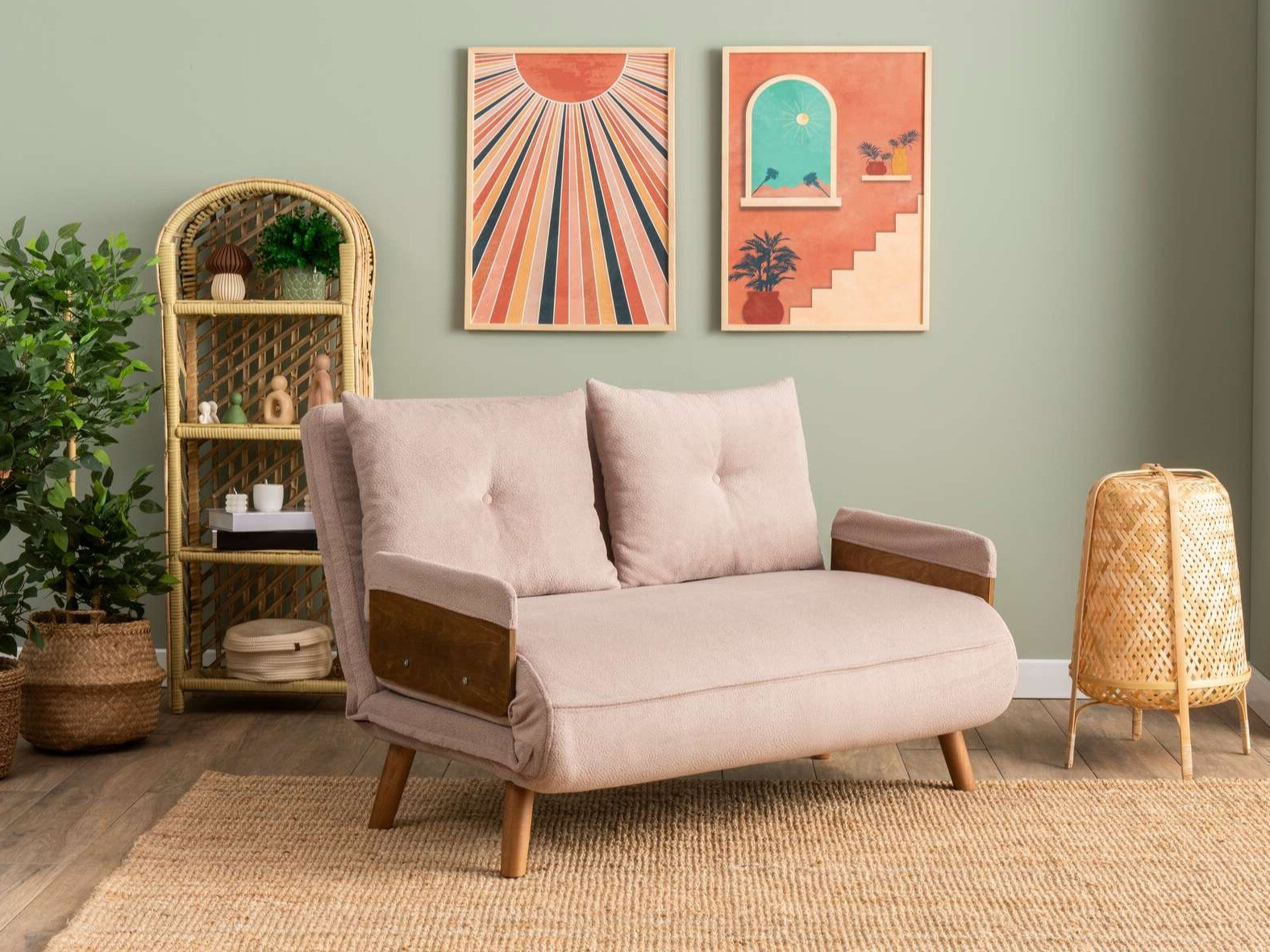 Диван-кровать Altadena 606 (Светло-коричневый)