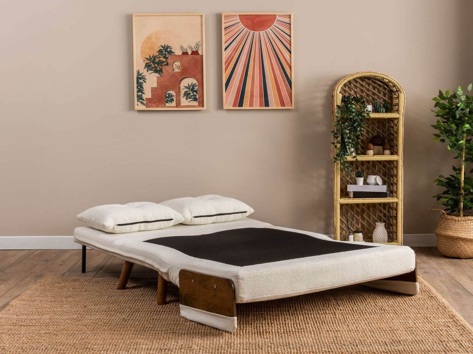 Dīvāns gulta Altadena 606 (Balts)