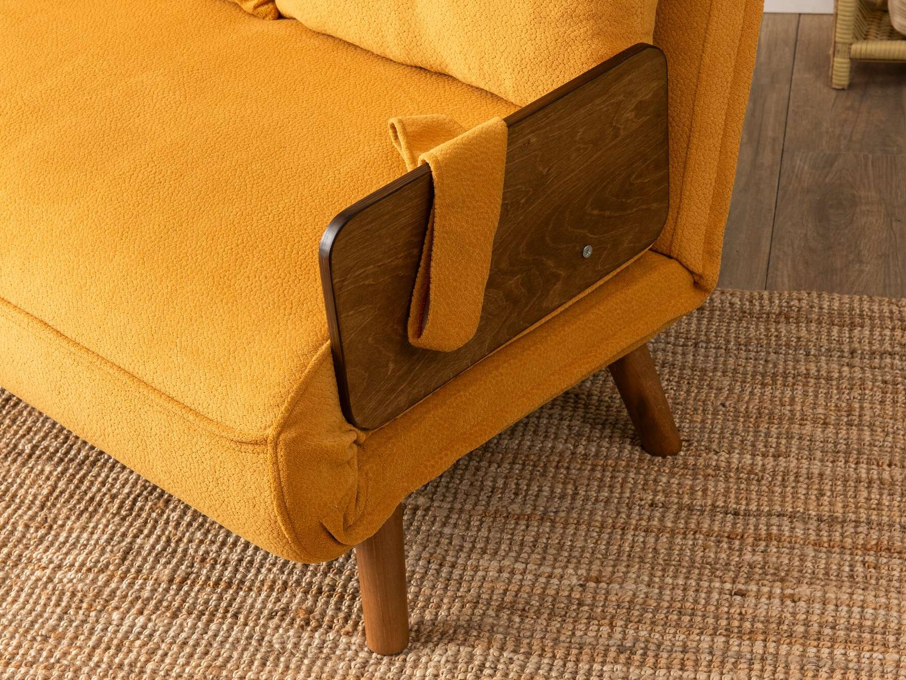 Dīvāns gulta Altadena 606 (Dzeltens)