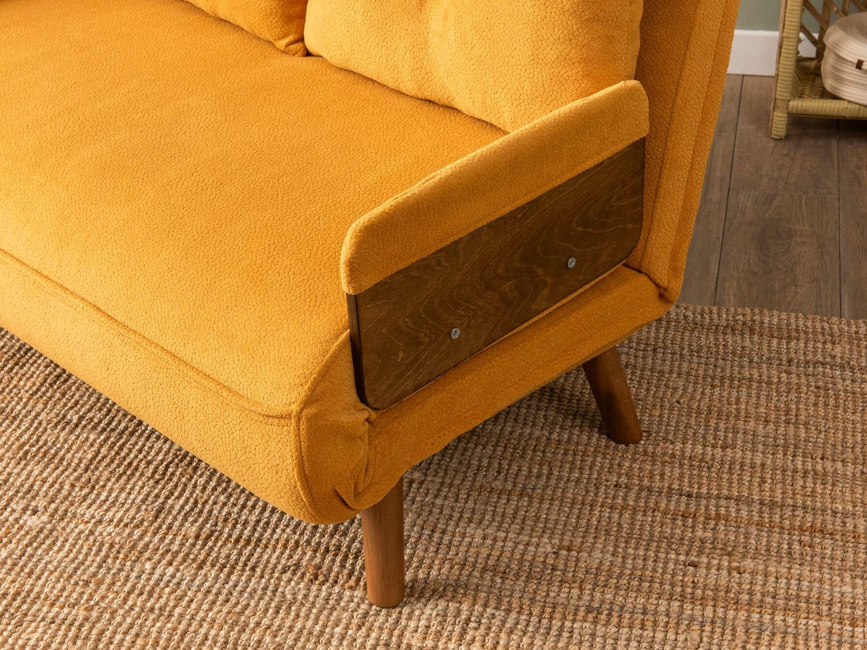 Dīvāns gulta Altadena 606 (Dzeltens)