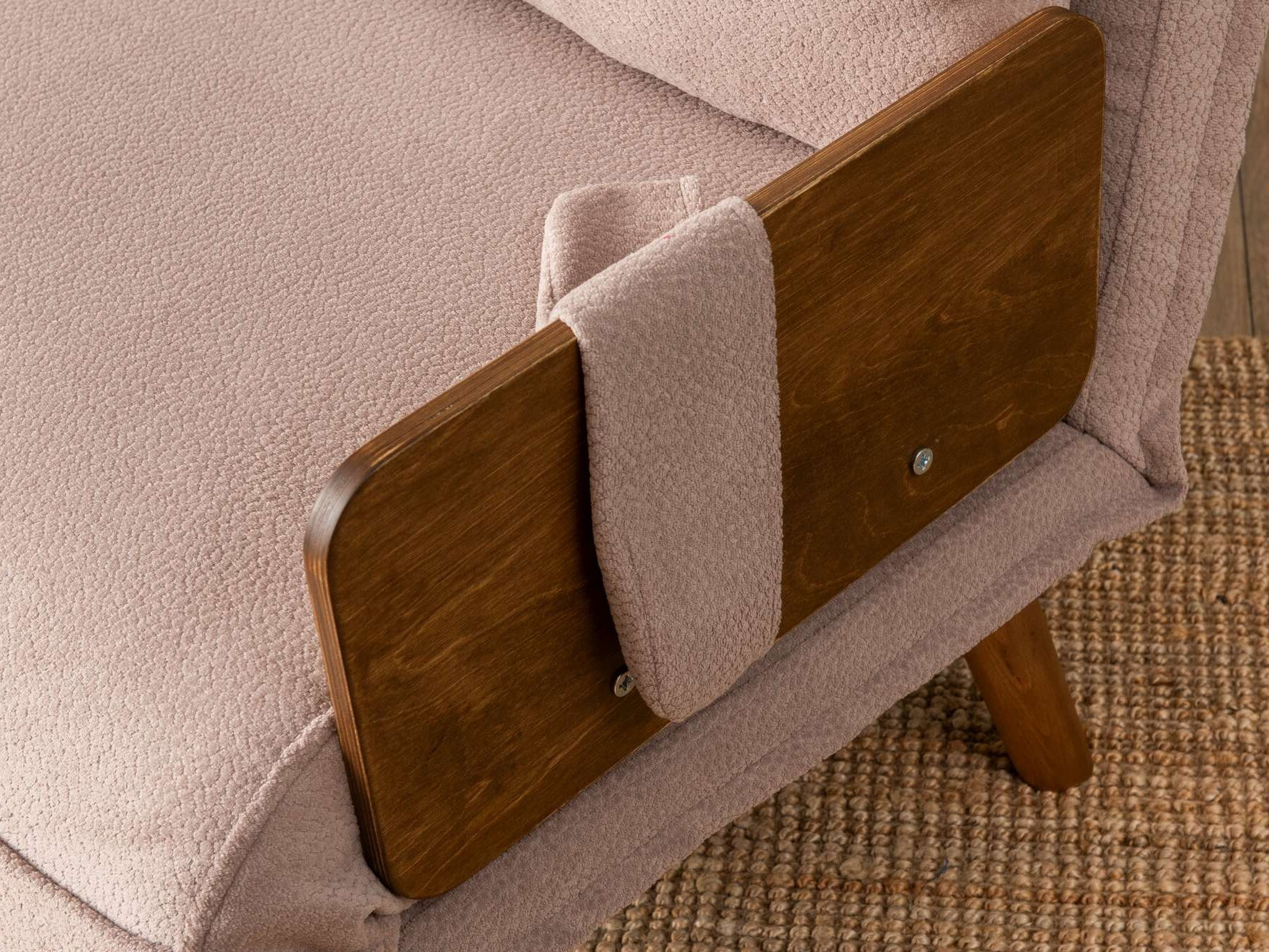 Dīvāns gulta Altadena 606 (Gaiši brūns)