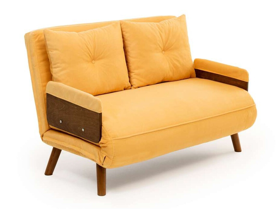 Dīvāns gulta Altadena 606 (Gaiši dzeltens)