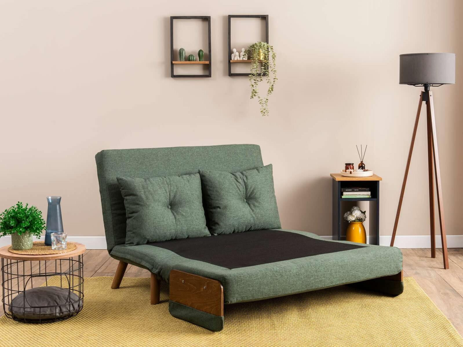 Dīvāns gulta Altadena 606 (Zaļš)