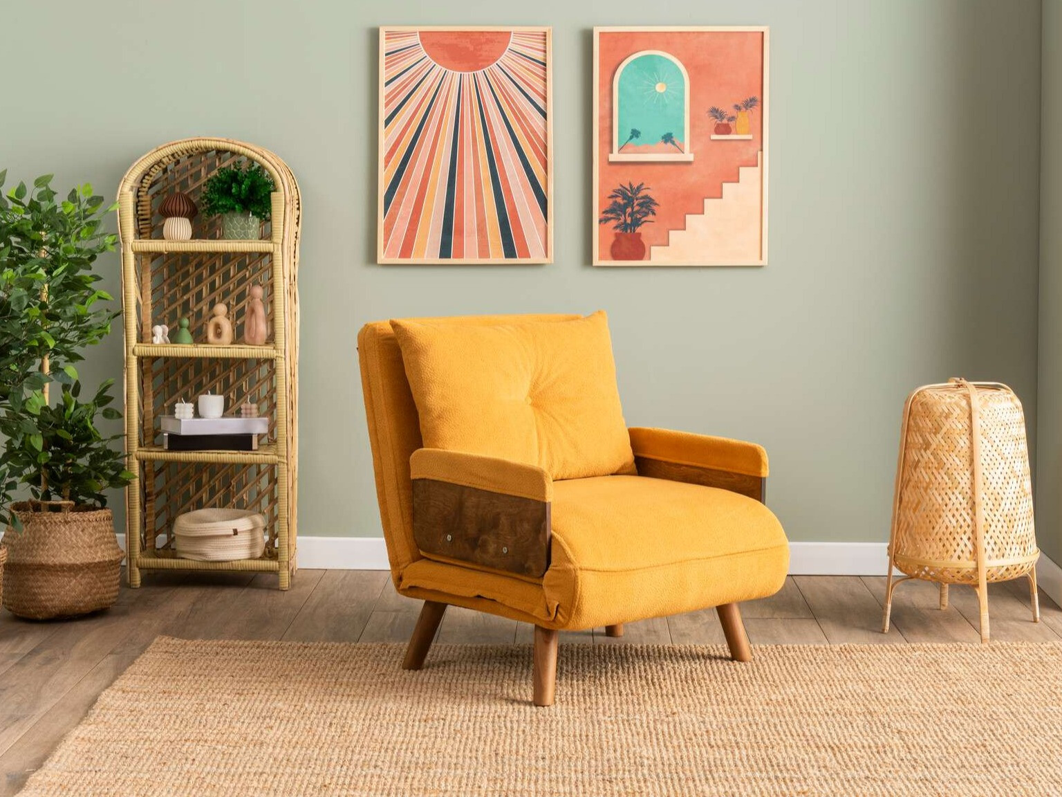 Krēsls Altadena 607 (Dzeltens)