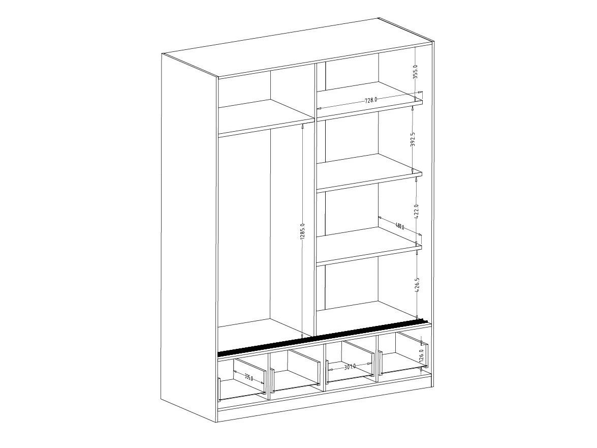 Шкаф Melvele 123