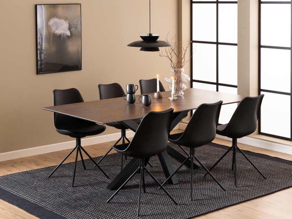 Cтол Norsica 394 (Коричневый + Чёрный)