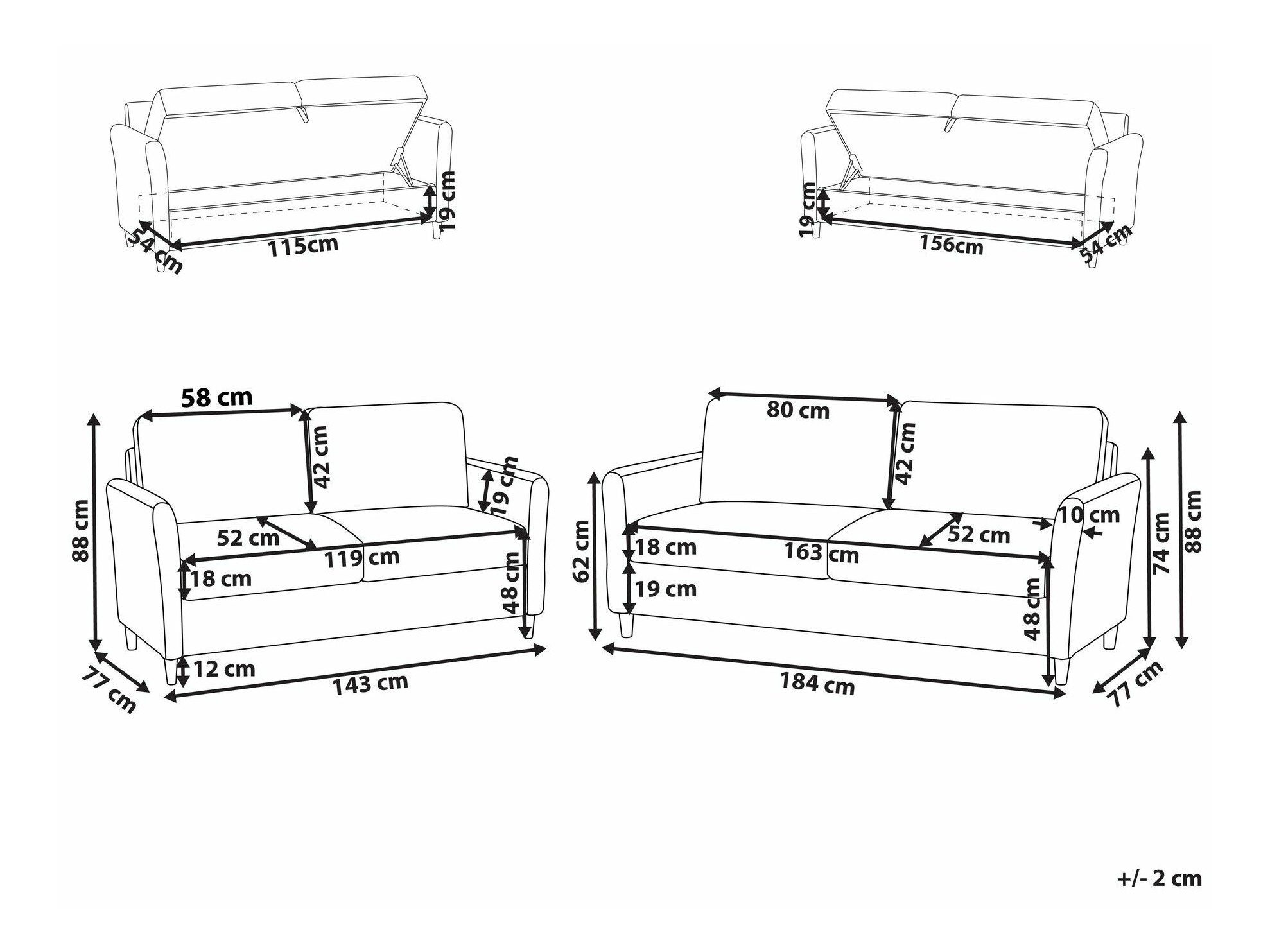 Mīksto mēbeļu komplekts Berwyn 2823 (Zils)