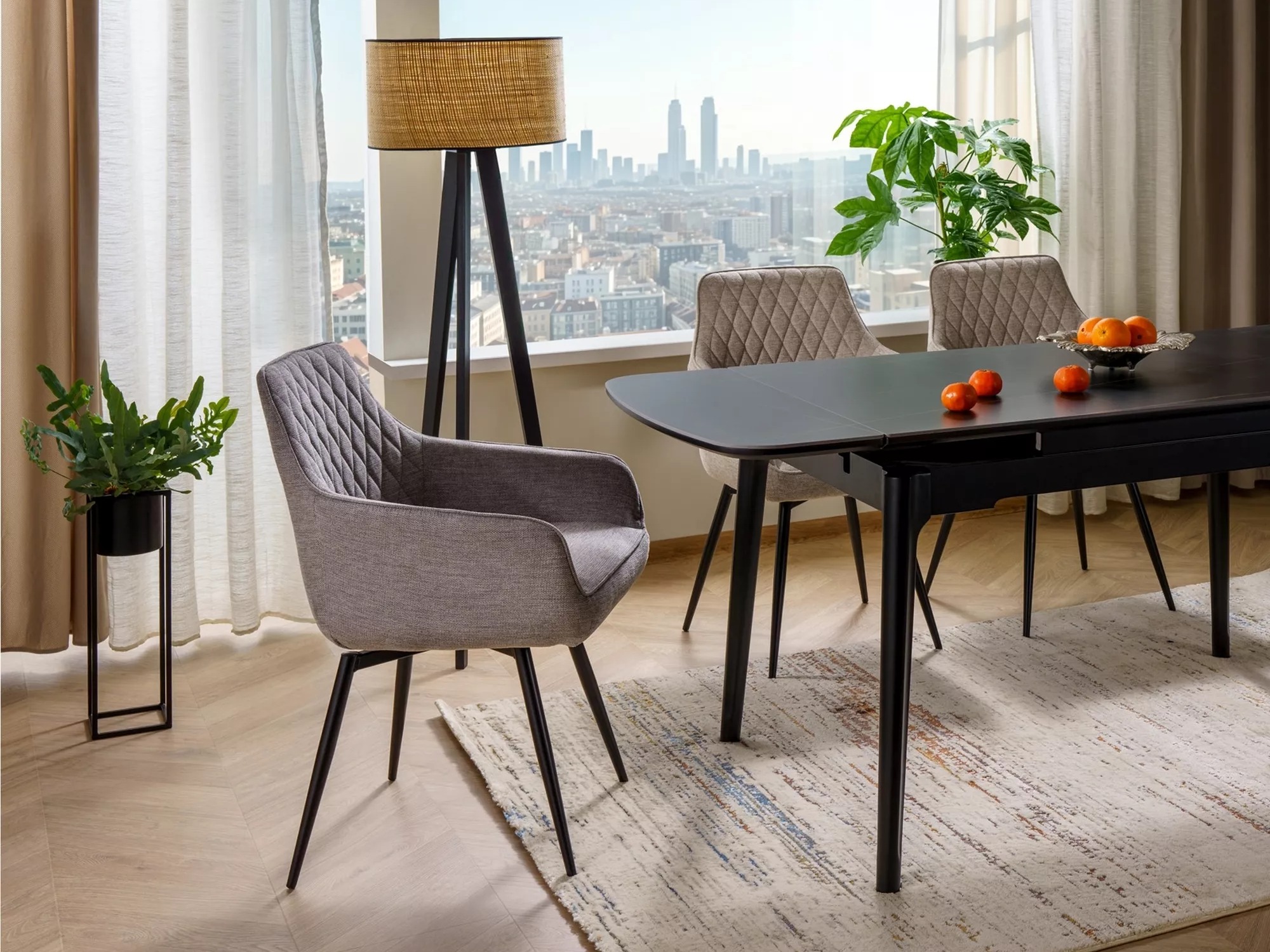 Стул Detroit 734 (Светло-серый)