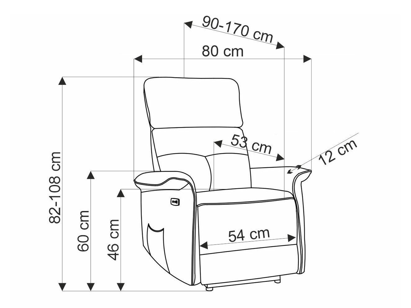 Krēsls reglainer Houston 1979 (Pelēks)