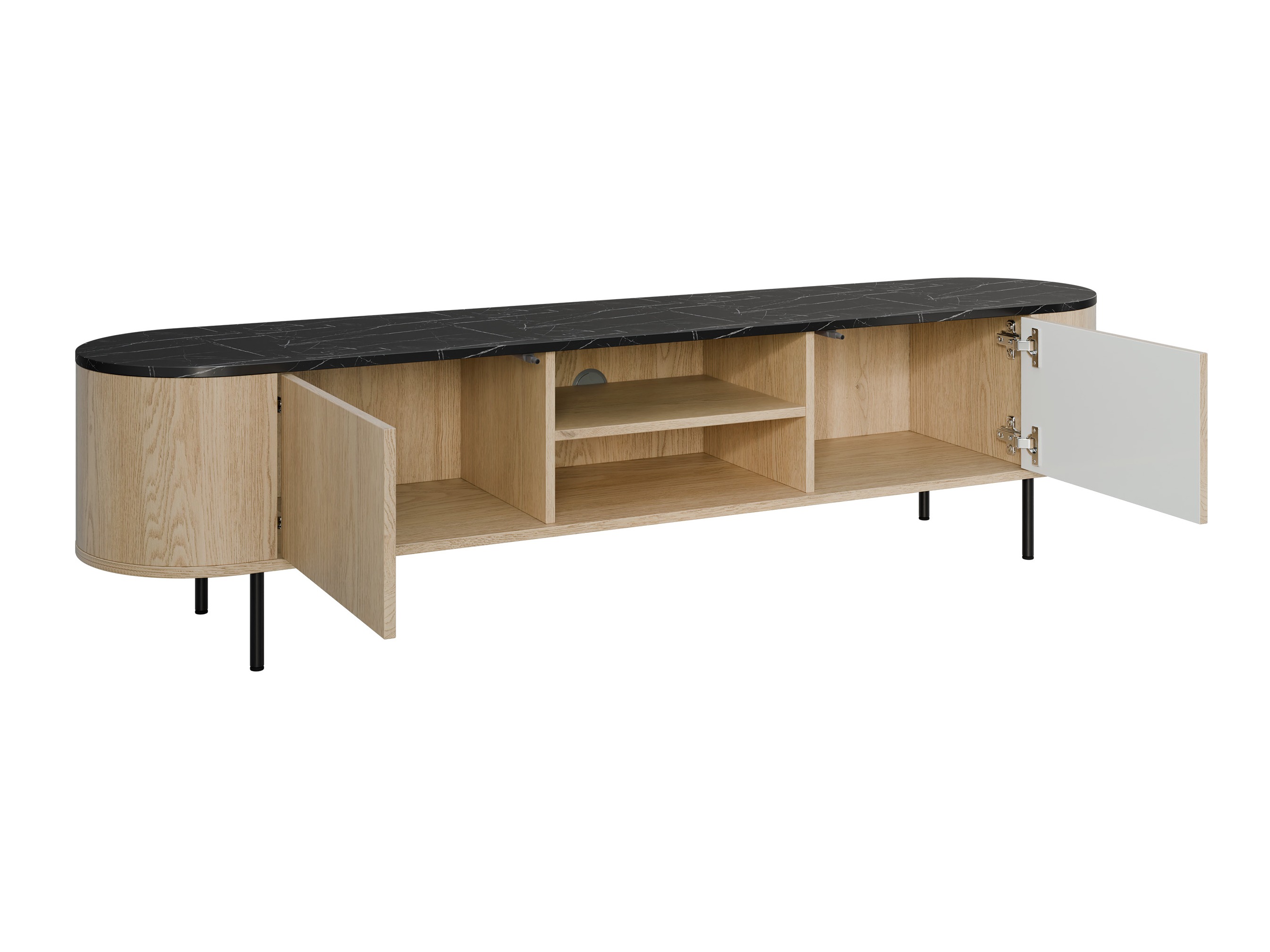 Набор для гостиной Comfivo Livtena 105 (Белый мрамор + Золотой)